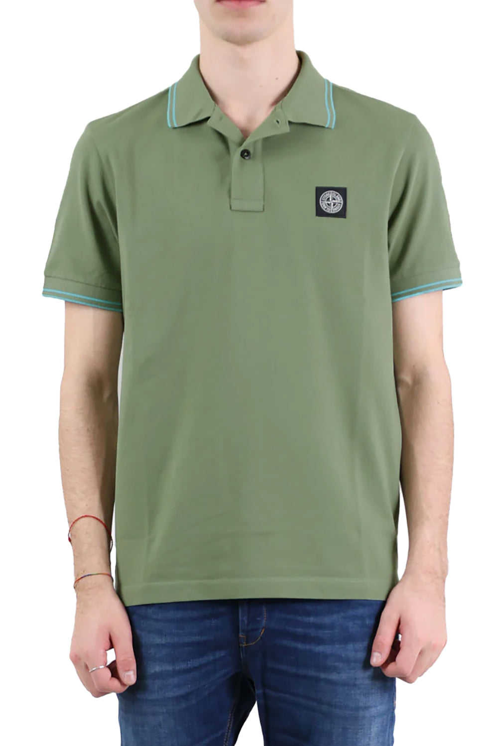  Stone Island Polo Pique' Desertdust Uomo - 2