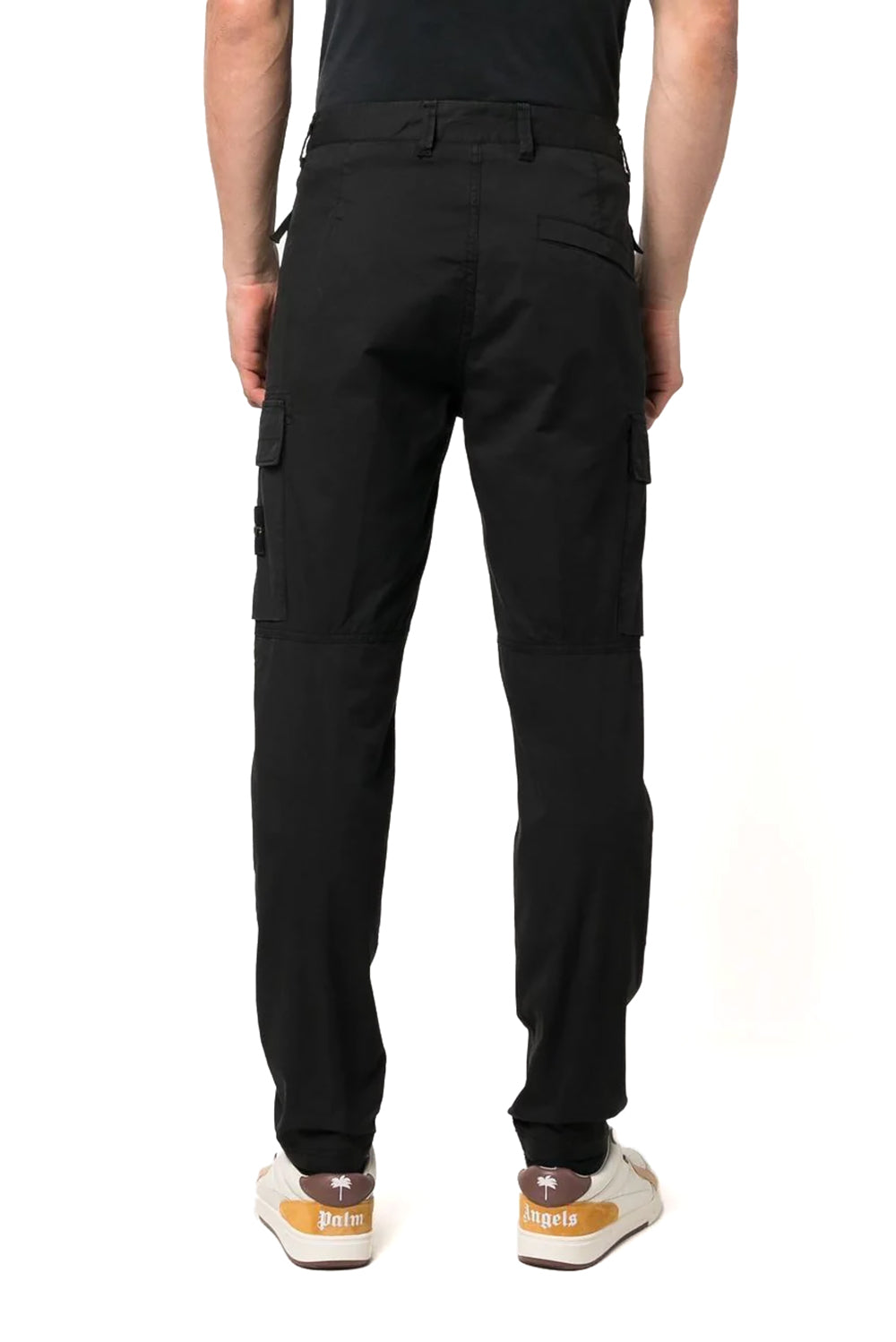  Stone Island Supima Cargo Pants Black Uomo - 3