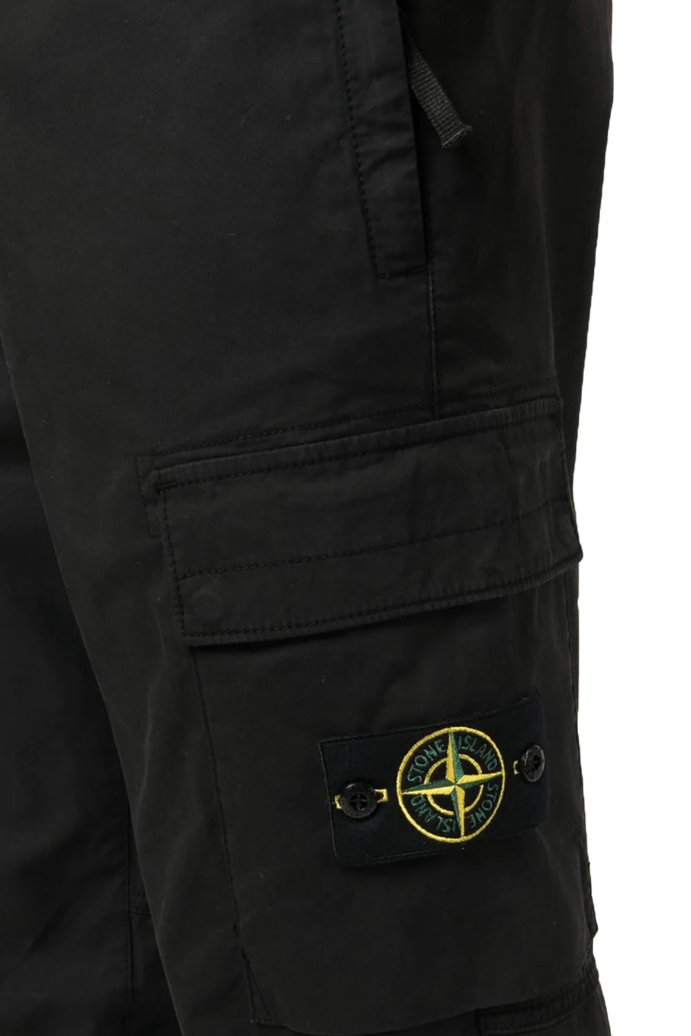  Stone Island Supima Cargo Pants Black Uomo - 4