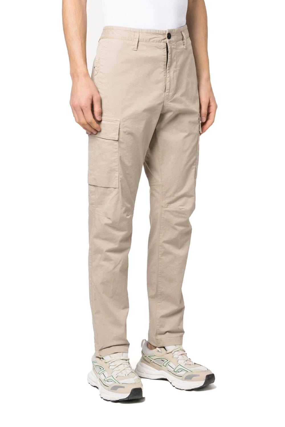  Stone Island Supima Cargo Pants Sabbia Uomo - 2