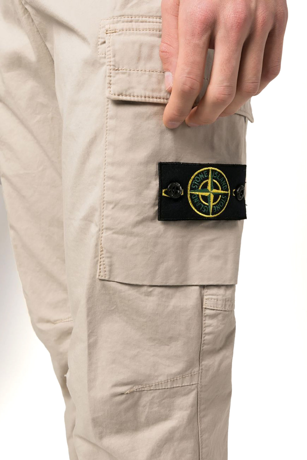  Stone Island Supima Cargo Pants Sabbia Uomo - 4