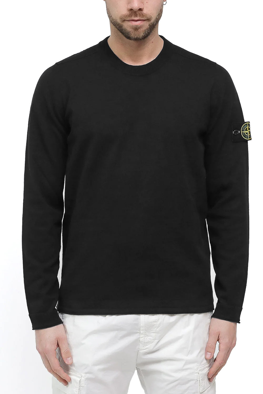  Stone Island Crewneck Black Uomo - 2