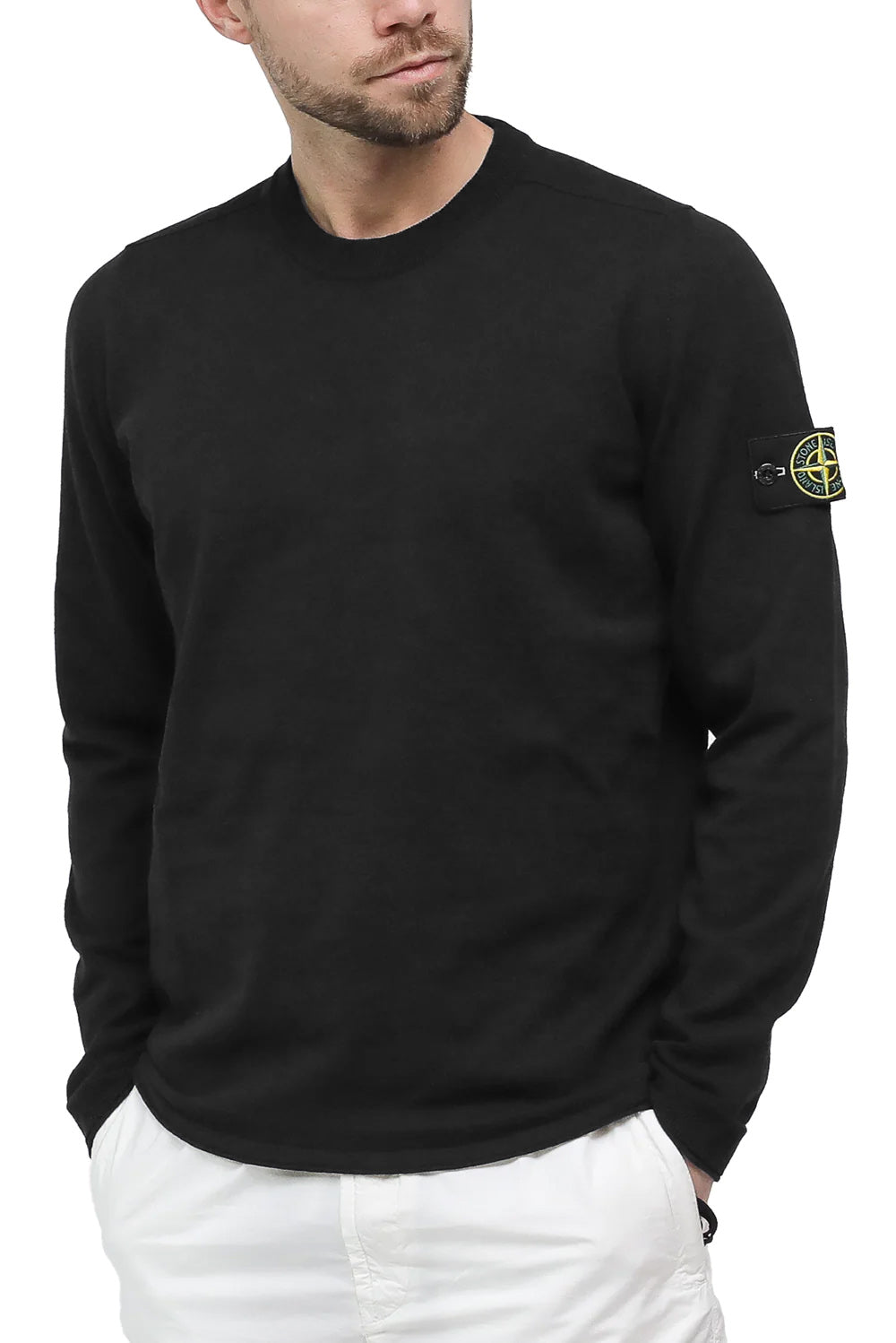  Stone Island Crewneck Black Uomo - 3