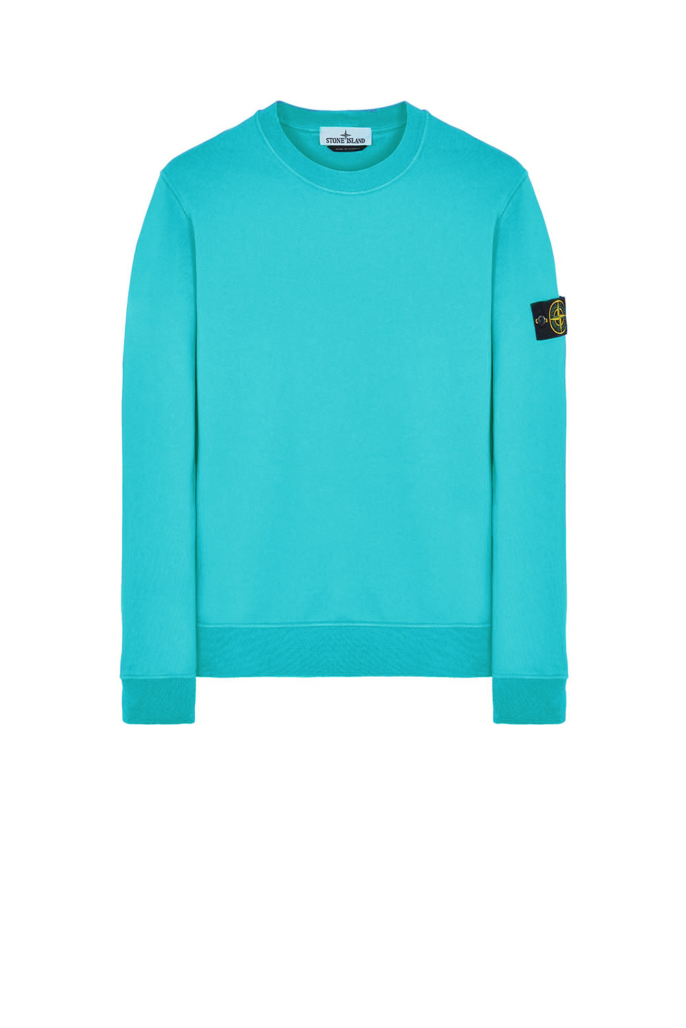  Stone Island Classic Felpa Girocollo Acqua Uomo - 1