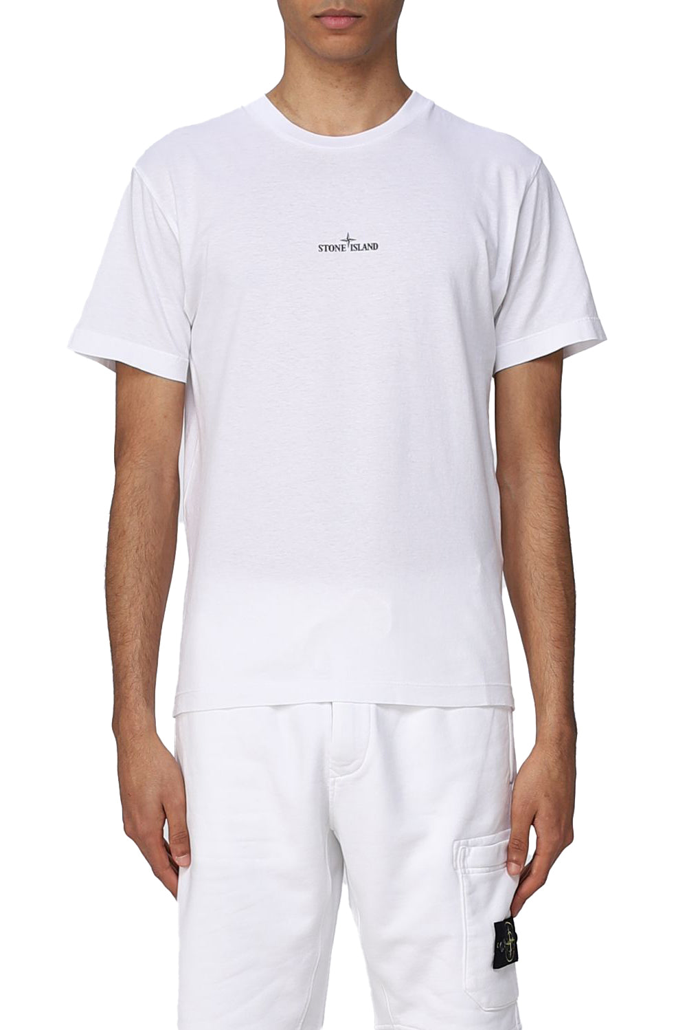  Stone Island 'institutional One Print' T-shirt White Uomo - 3