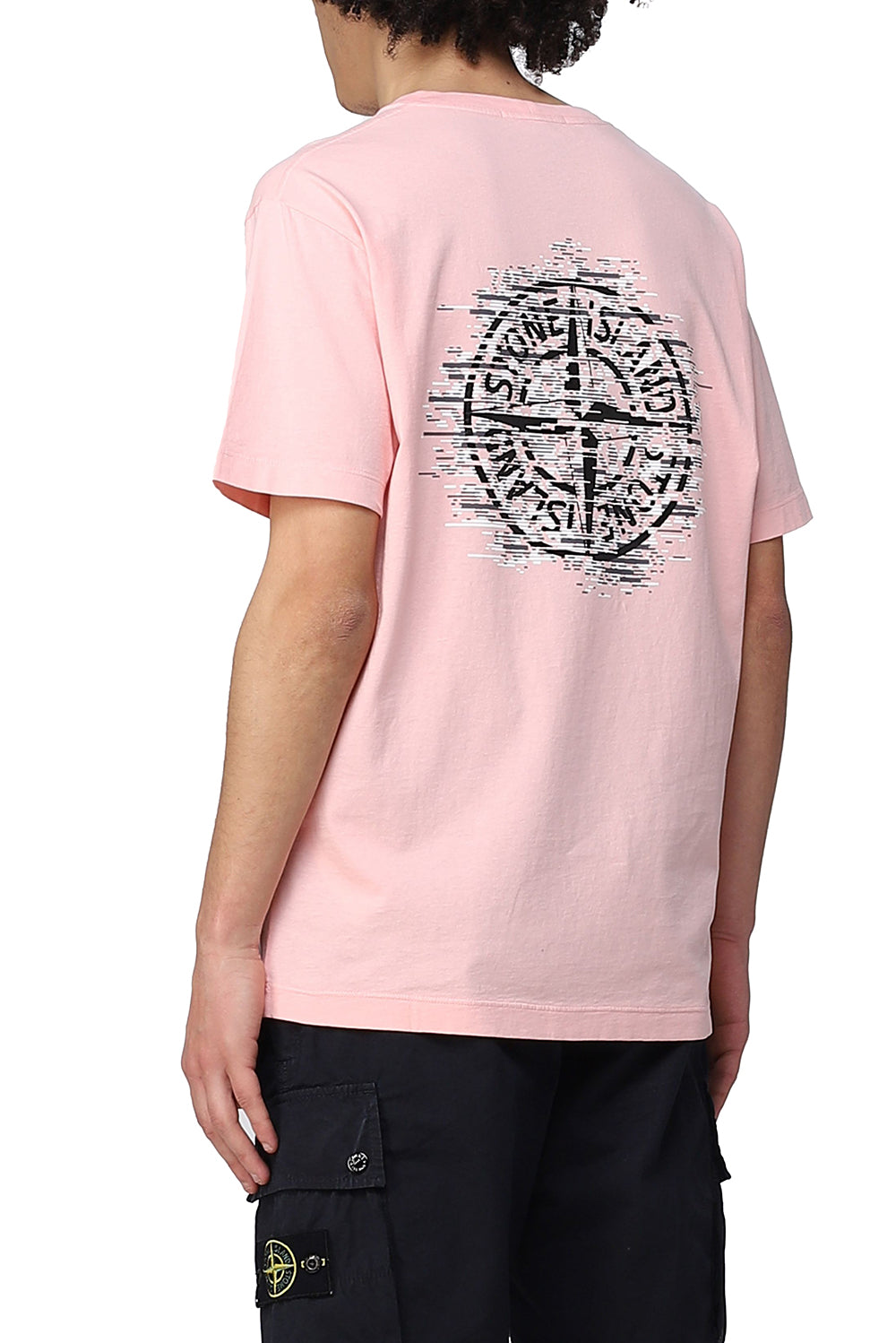  Stone Island T-shirt 'institutional One Print Rosa Uomo - 4