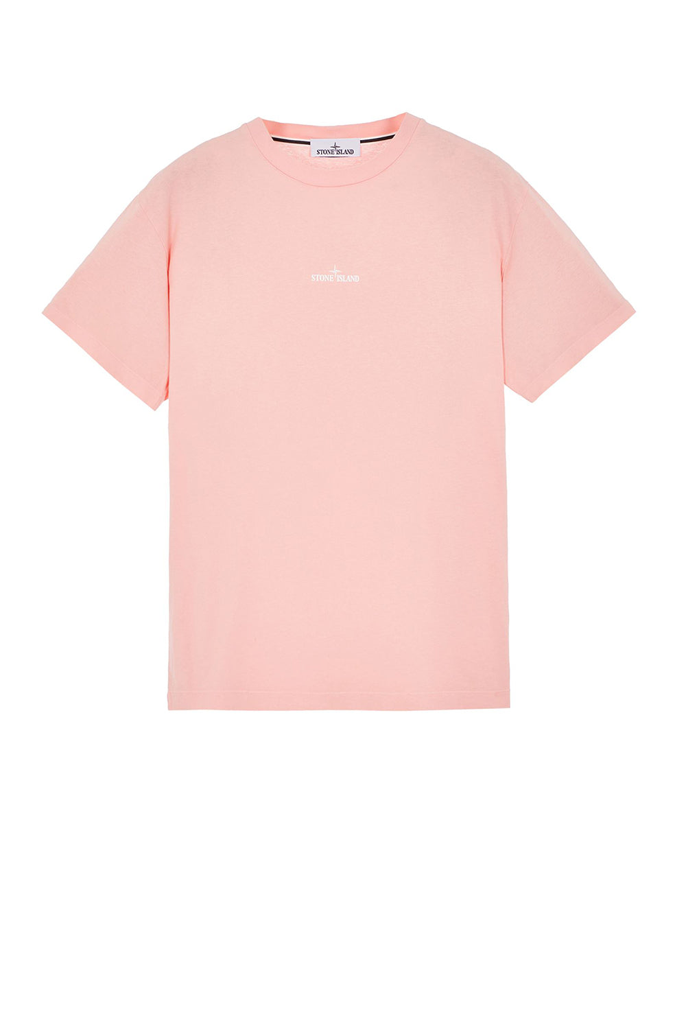  Stone Island 'institutional One Print' T-shirt Rosa Uomo - 1