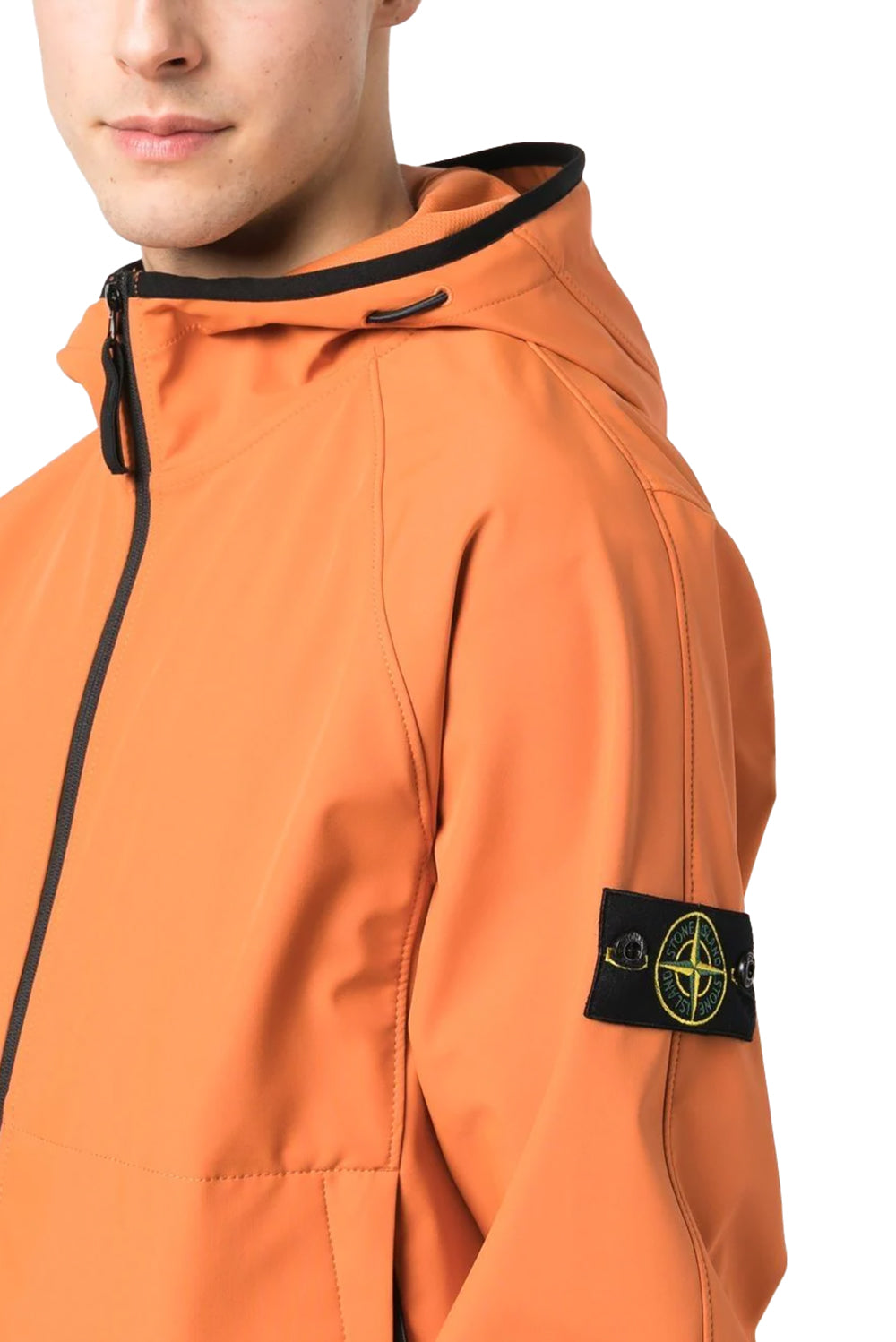  Stone Island Giubbotto Light Soft Shell Arancione Uomo - 4