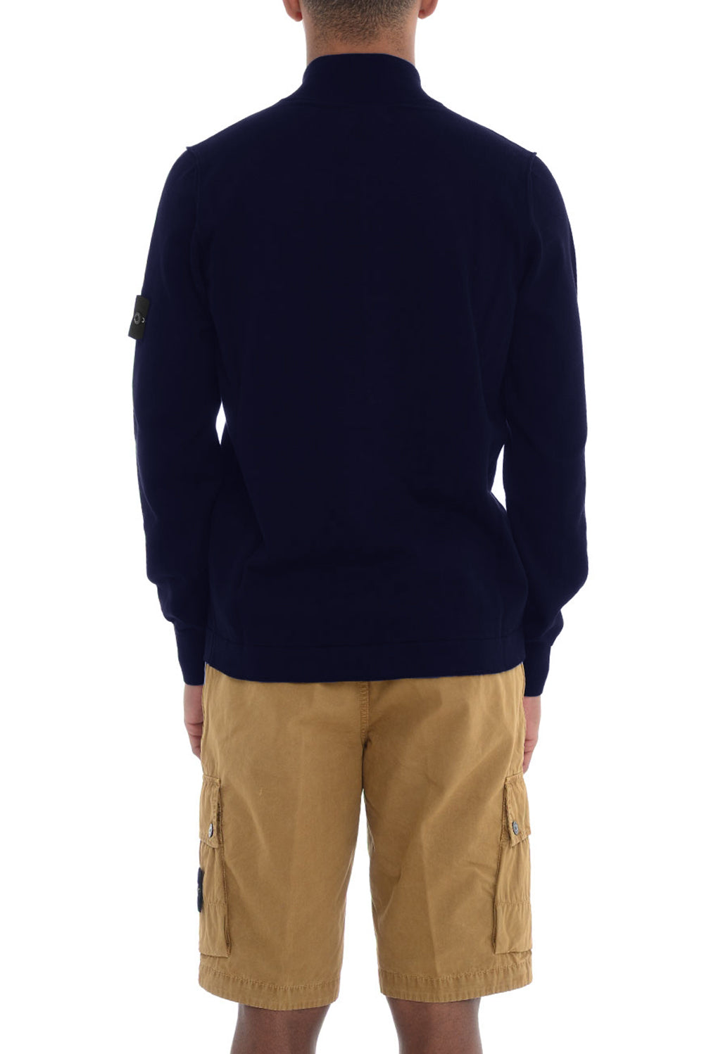  Stone Island Zip Cardigan Navy Uomo - 3