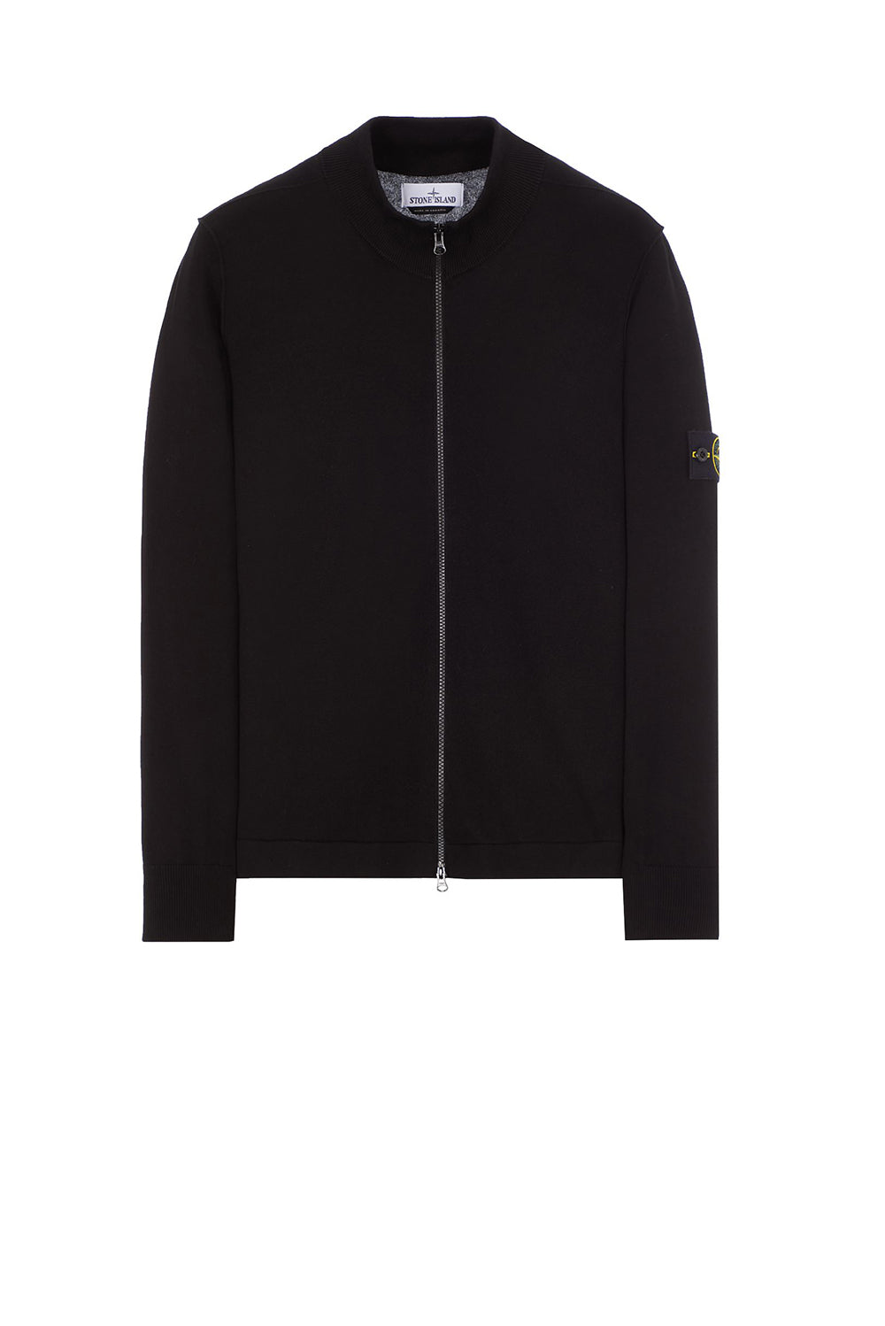  Stone Island Zip Cardigan Black Uomo - 1