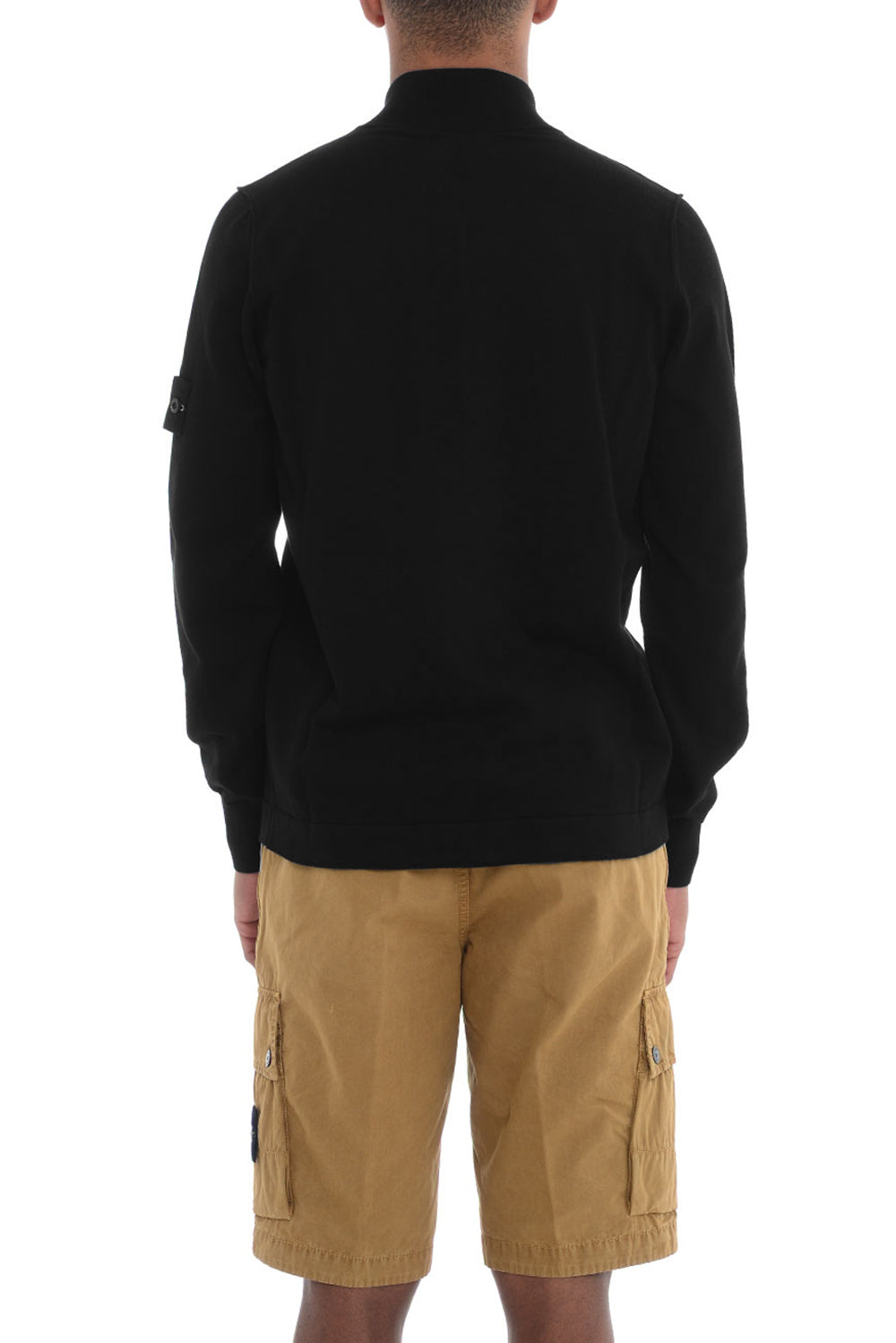  Stone Island Cardigan Zip Black Uomo - 3