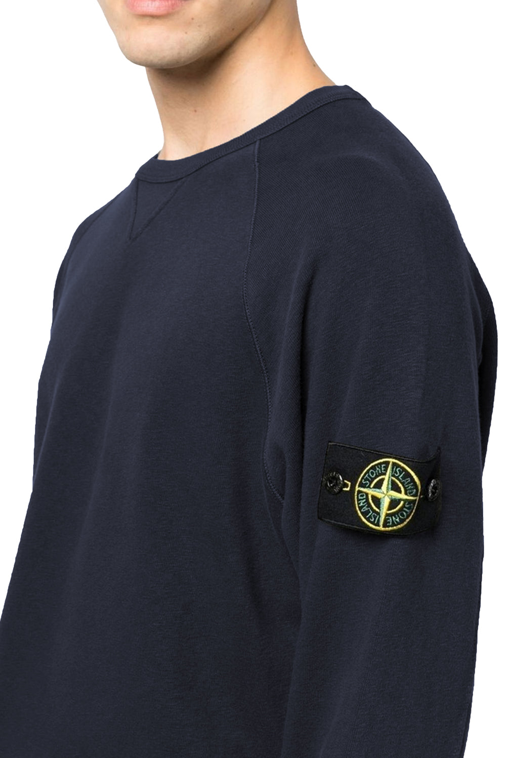  Stone Island Old Treated Sweatshirt Navy Uomo - 4