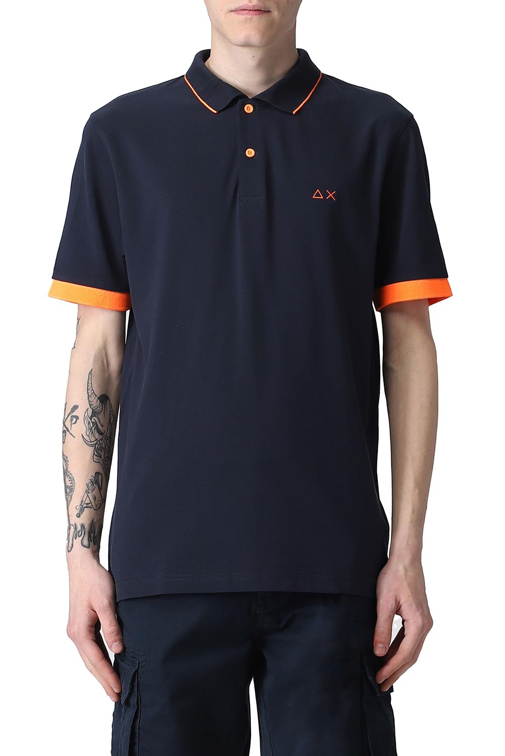  Sun 68 Polo Pique' Navy Uomo - 2