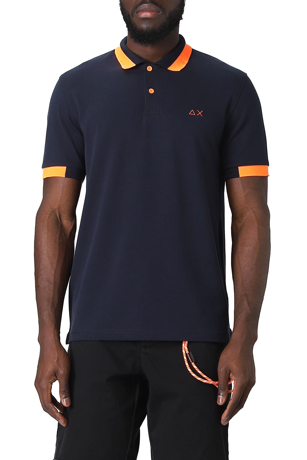  Sun 68 Polo Pique' Navy Blue Uomo - 2