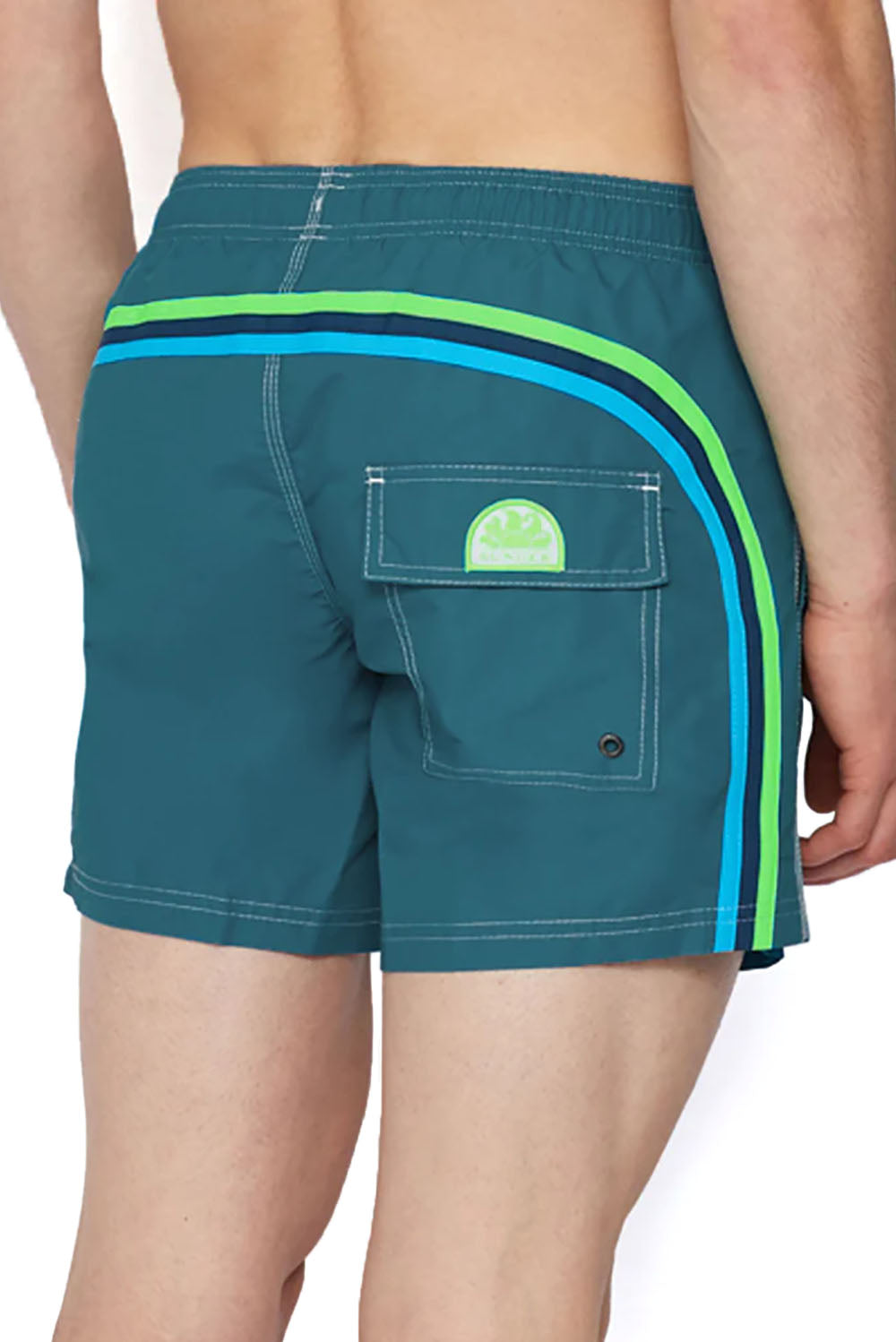  Sundek Boxer Beach Wear Aegean Blue Uomo - 3