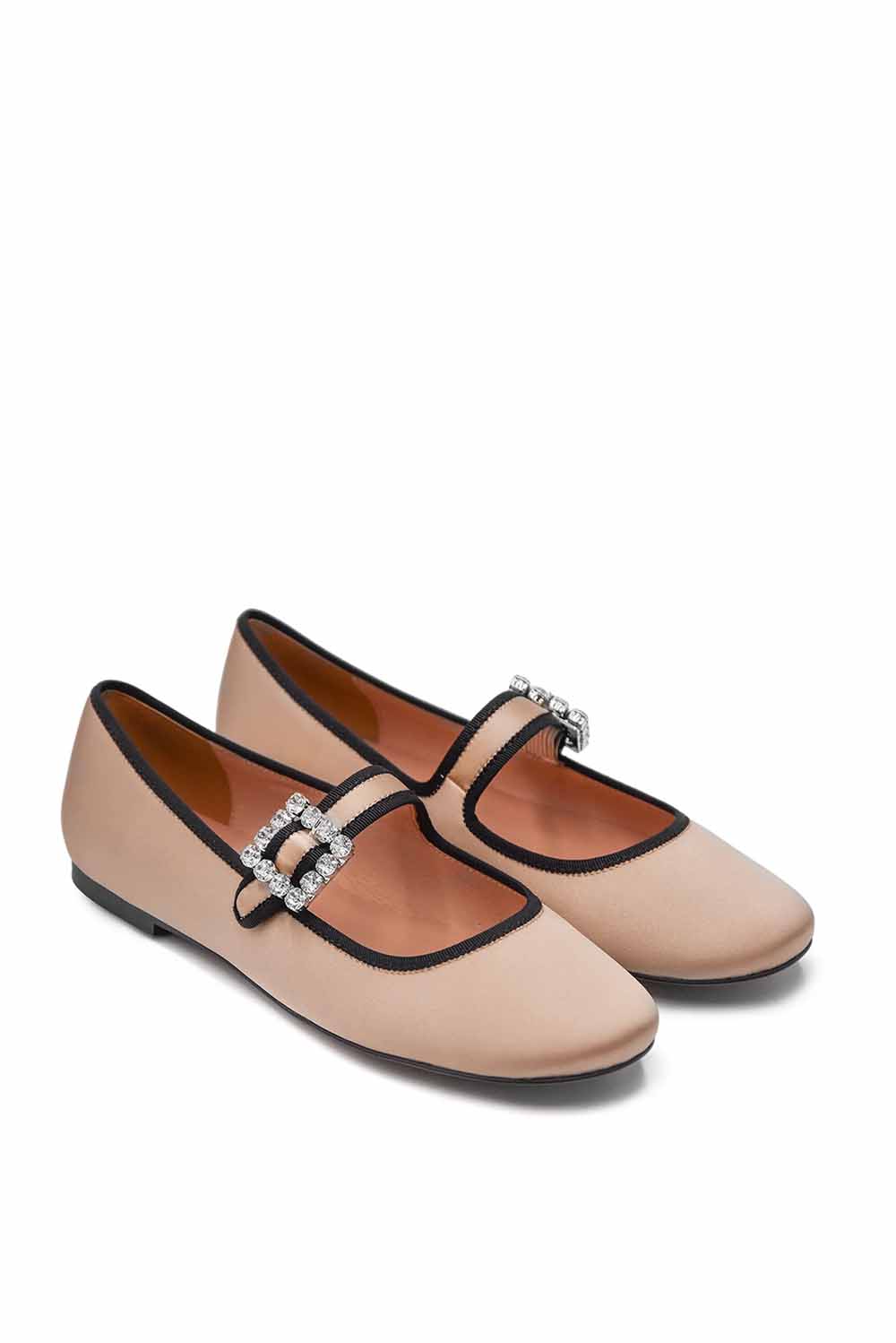  Bibi Lou Mary Jane Ballet Flats Nude Woman - 2