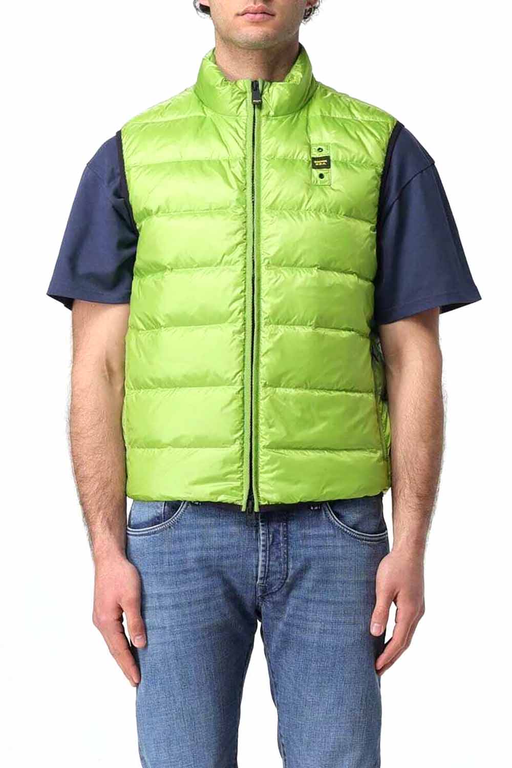  Blauer Ryan Sleeveless Down Jacket Verde Fluo Uomo - 2