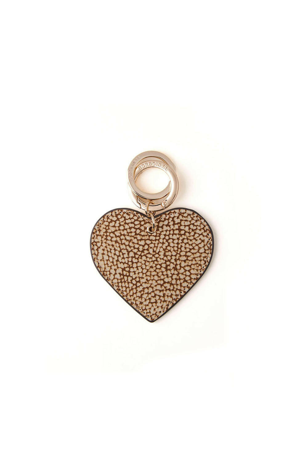  Borbonese Heart Key Ring Op Natural Woman - 1