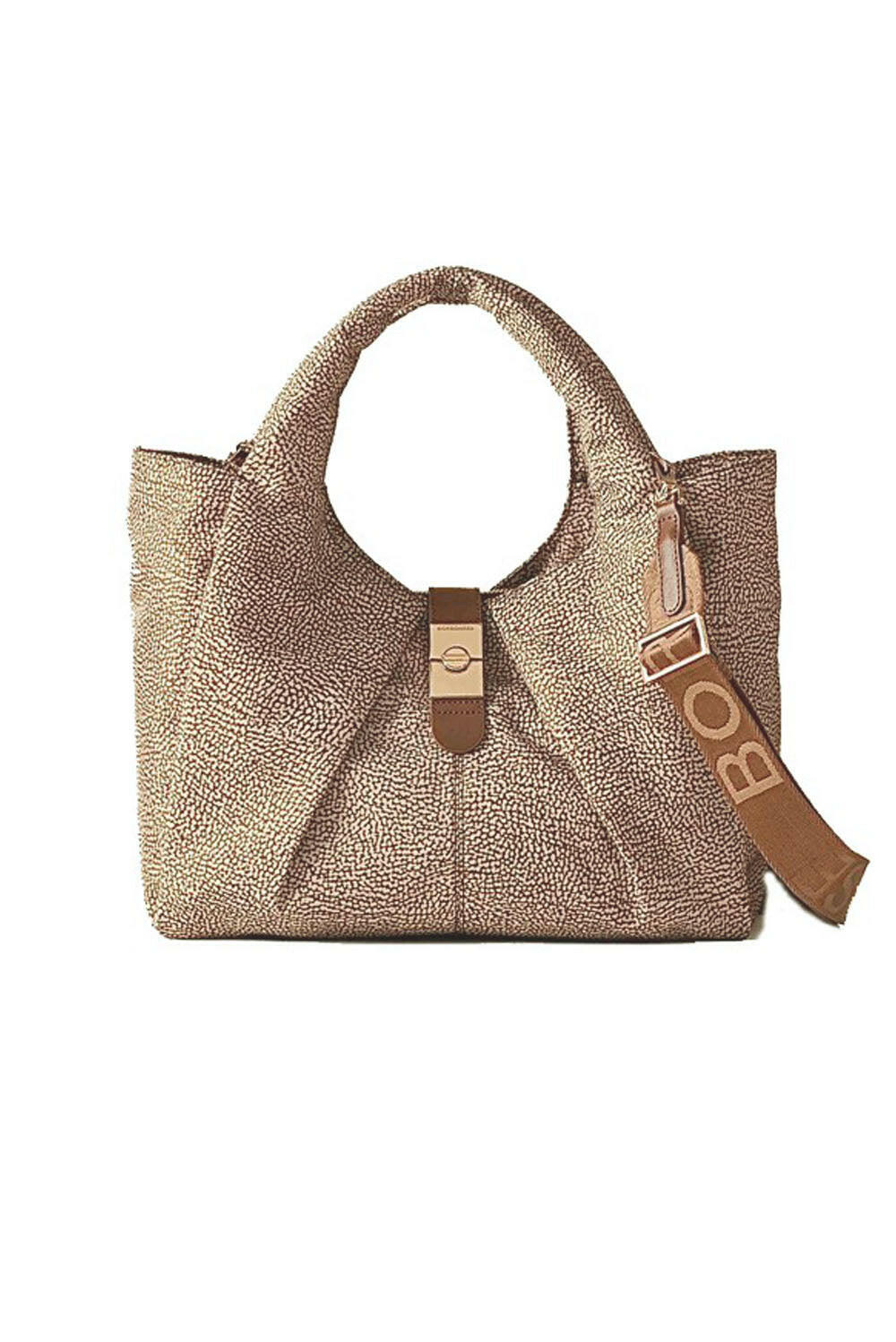  Borbonese Cortina Medium Shopper Beige Woman - 1