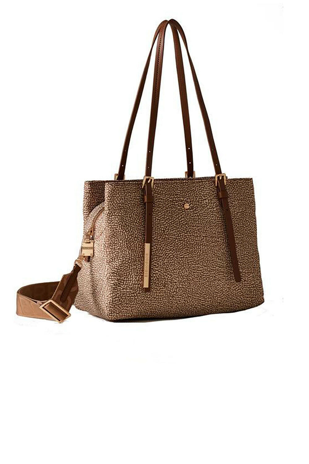  Borbonese Hobo Shopper Beige Woman - 2