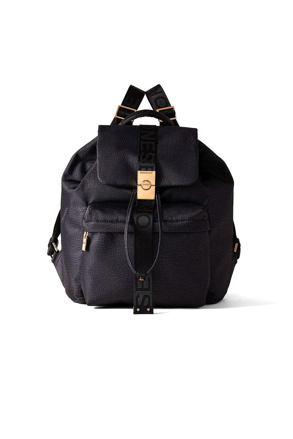  Borbonese Cortina Medium Backpack Nero Woman - 1