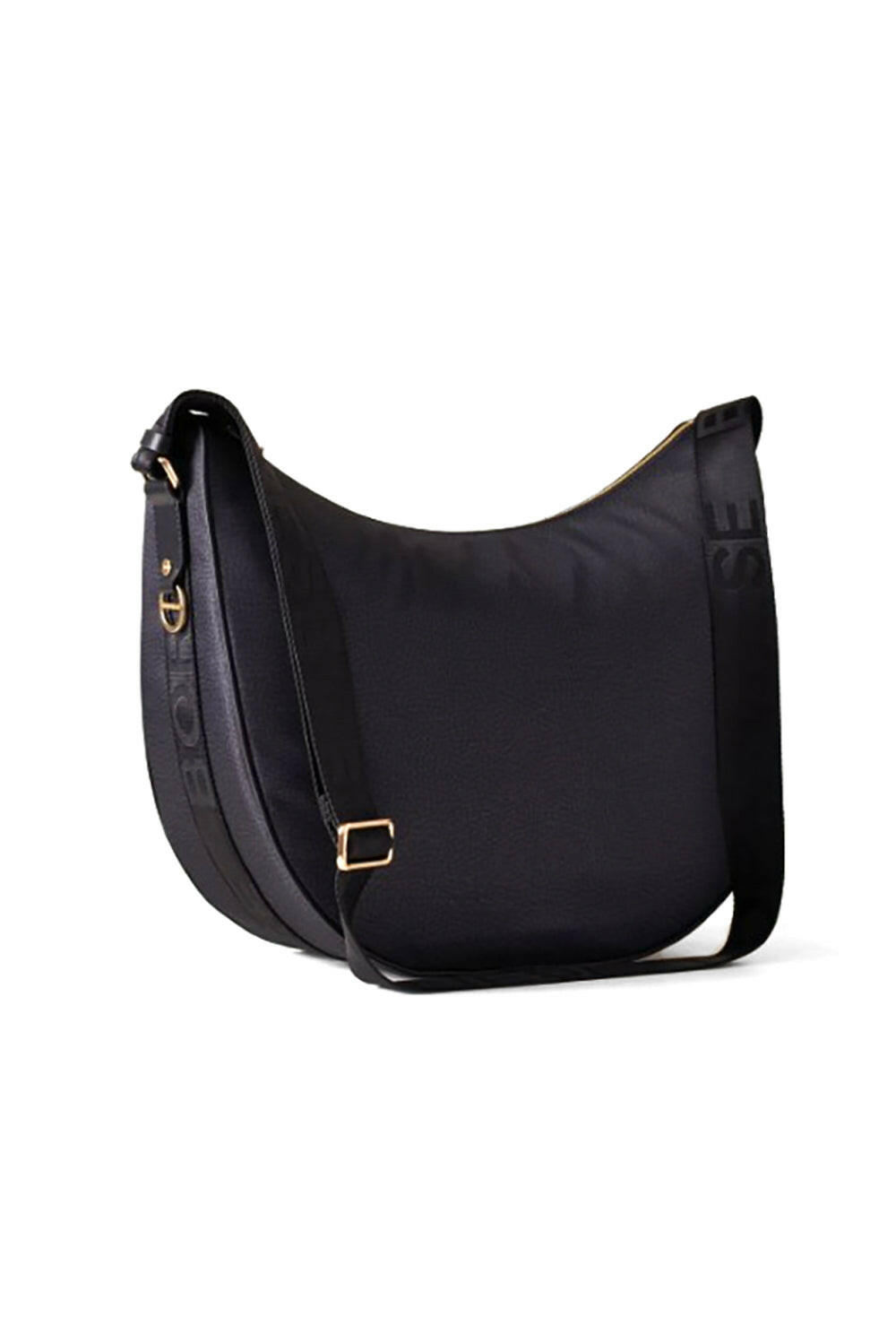  Borbonese Luna Bag Medium Black Woman - 2