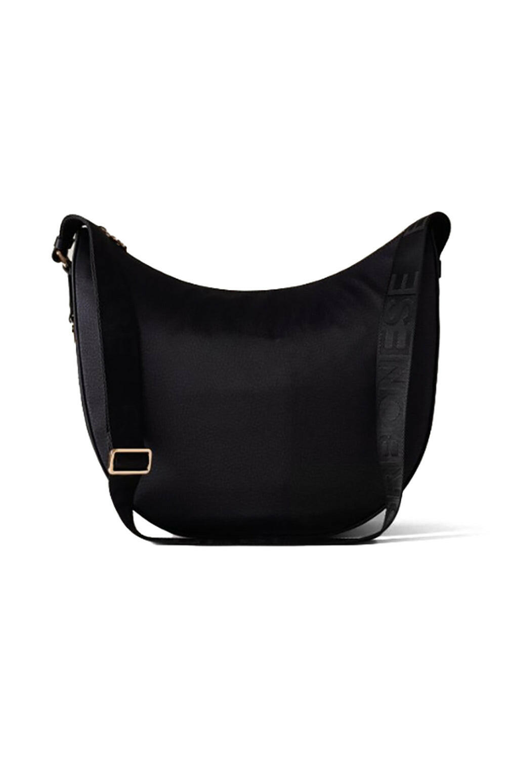  Borbonese Luna Bag Medium Black Woman - 1