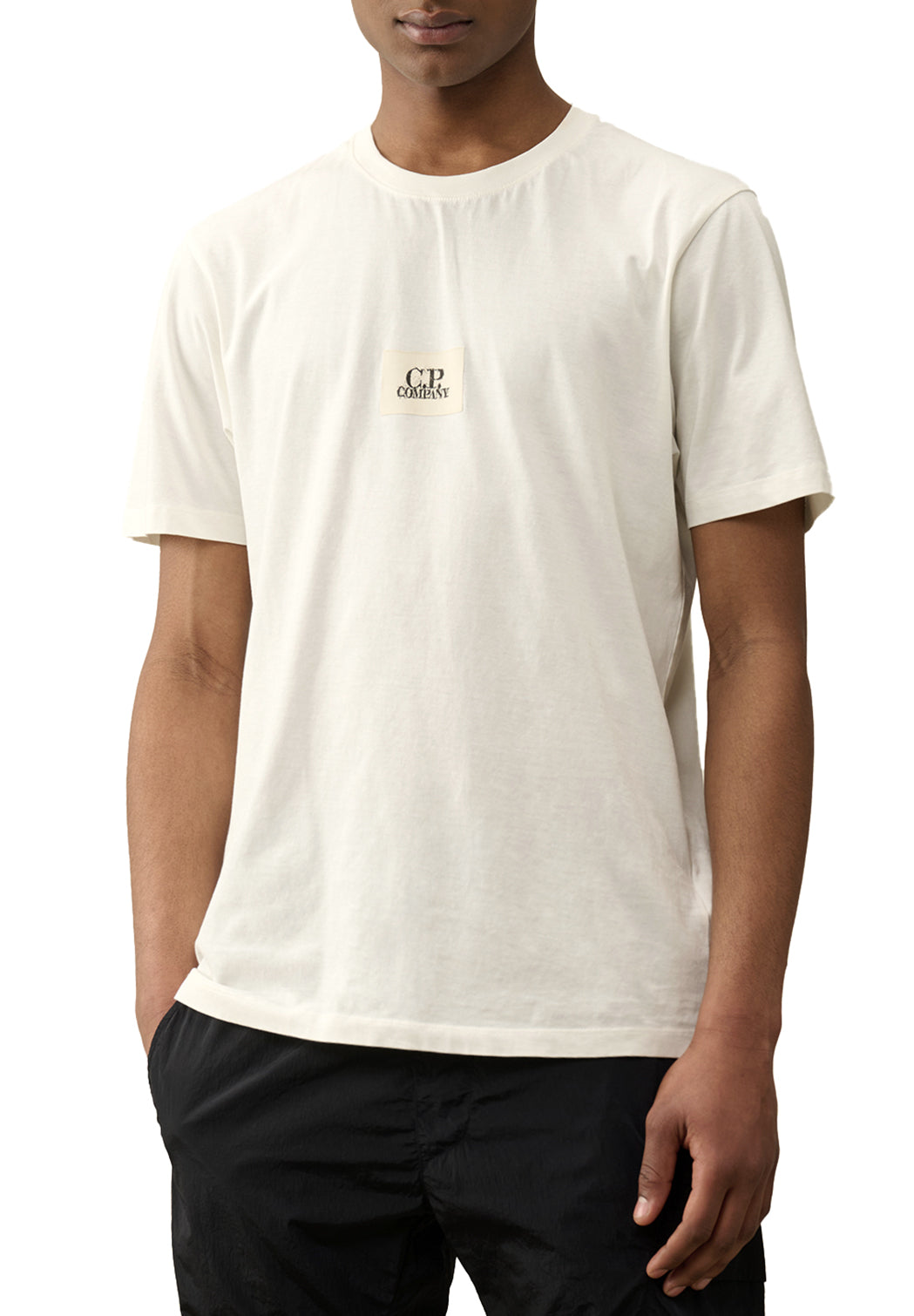  Cp Company Jersey Logo T-shirt Gauze White Uomo - 2