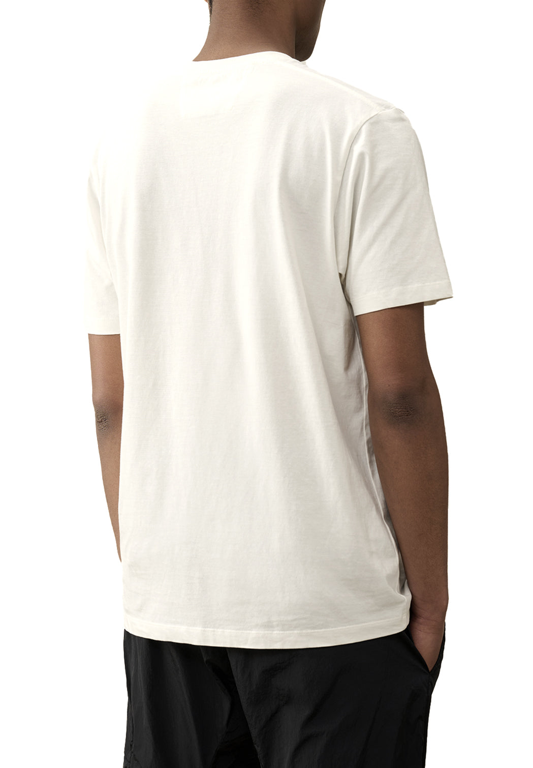  Cp Company Jersey Logo T-shirt Gauze White Uomo - 3