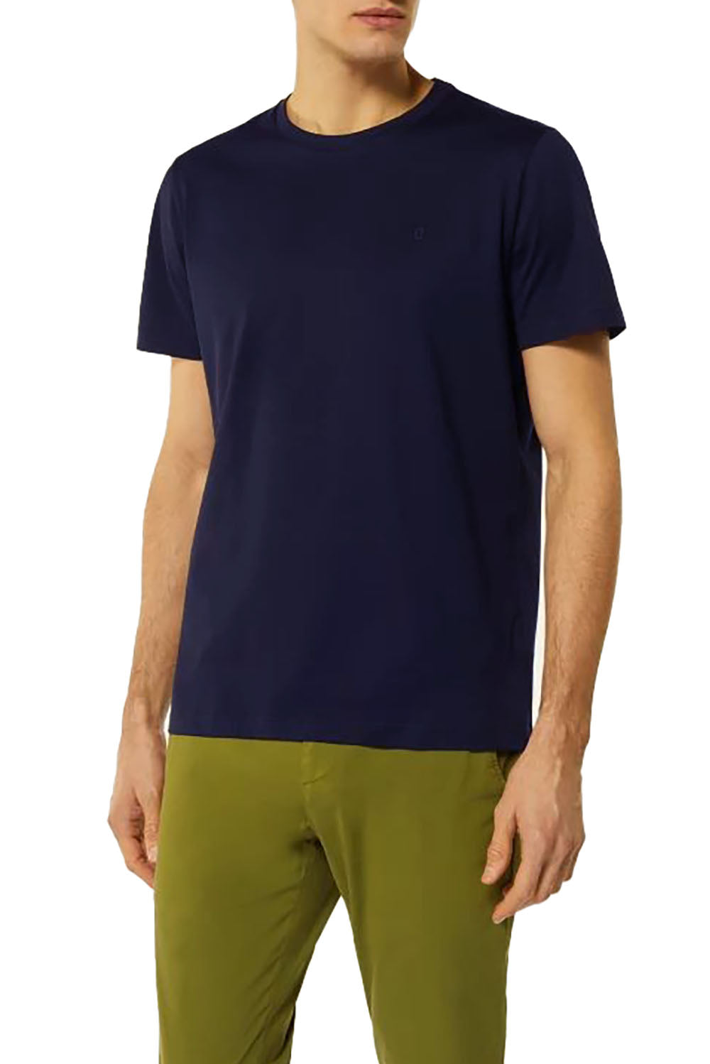  Dondup Crew Neck T-shirt Navy Uomo - 2