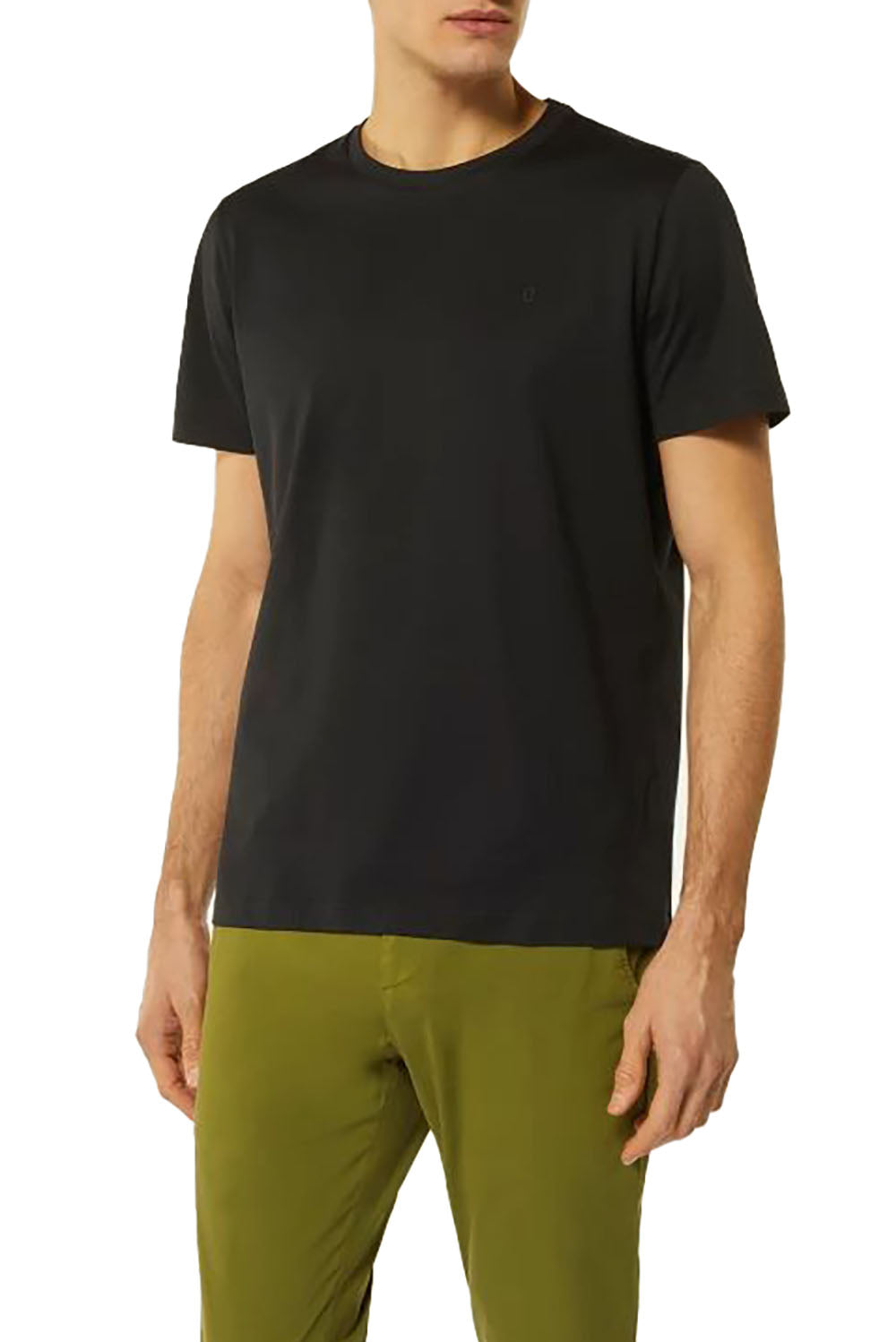  Dondup Crew Neck T-shirt Nero Uomo - 2