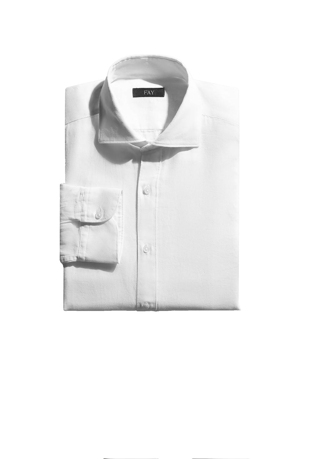  Fay Linen Shirt Bianco Uomo - 1