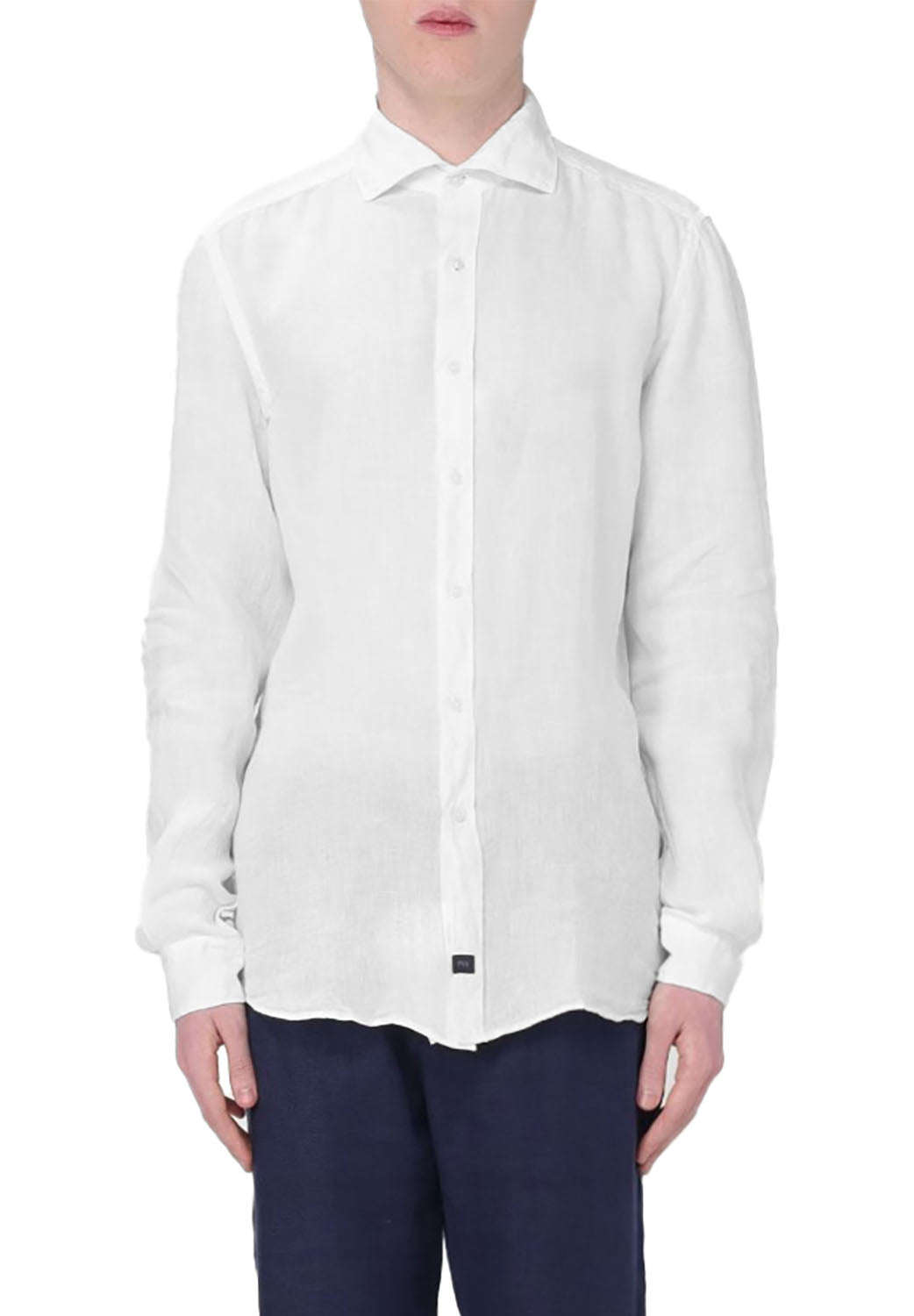  Fay Linen Shirt Bianco Uomo - 2