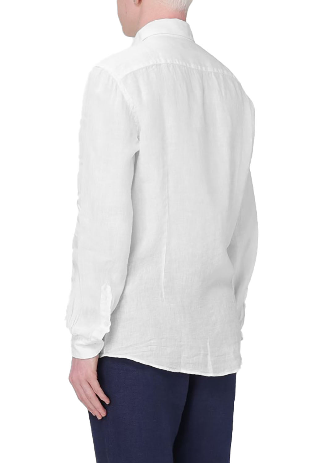  Fay Camicia Lino Bianco Uomo - 3