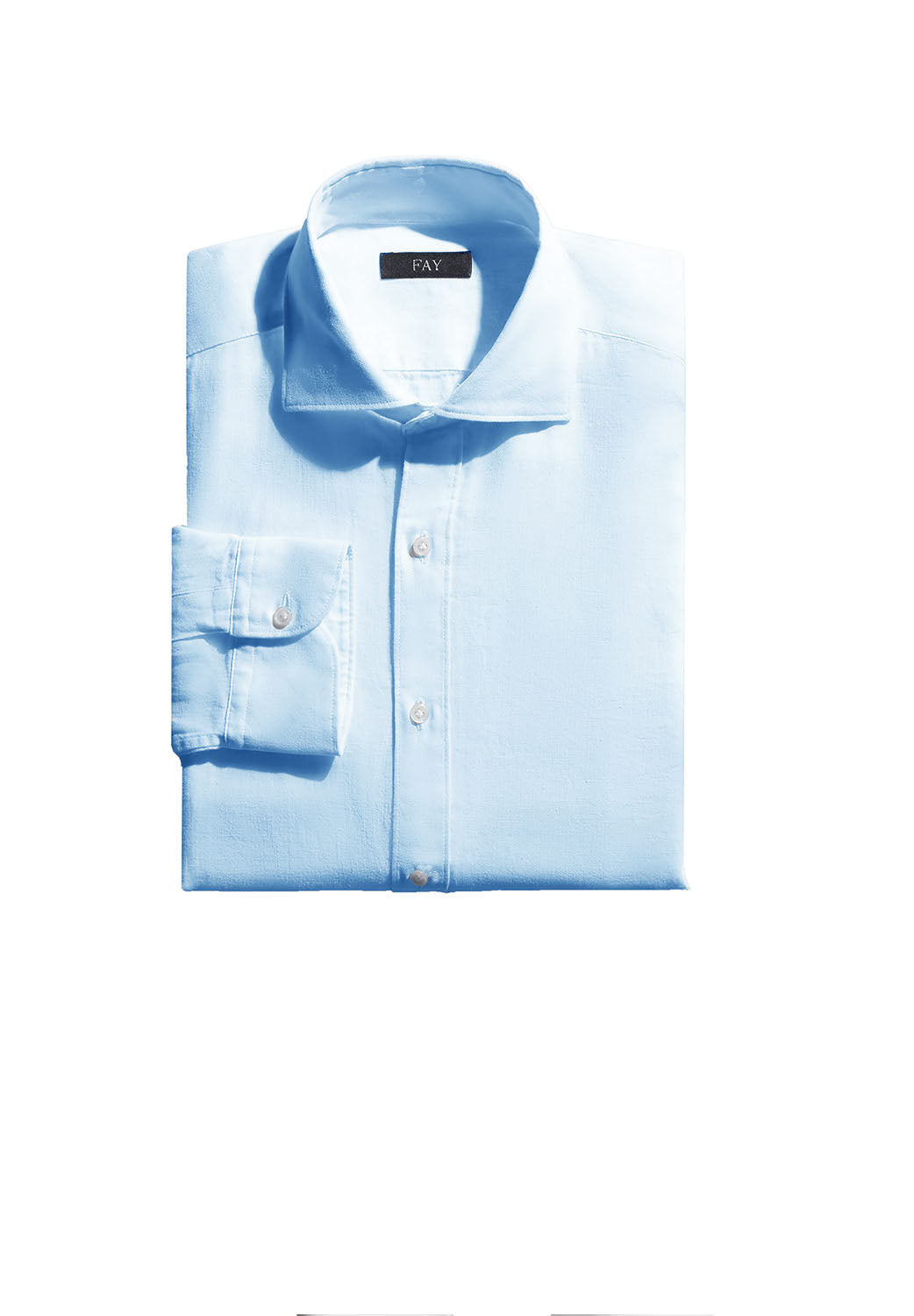  Fay Linen Shirt Azzurro Uomo - 1