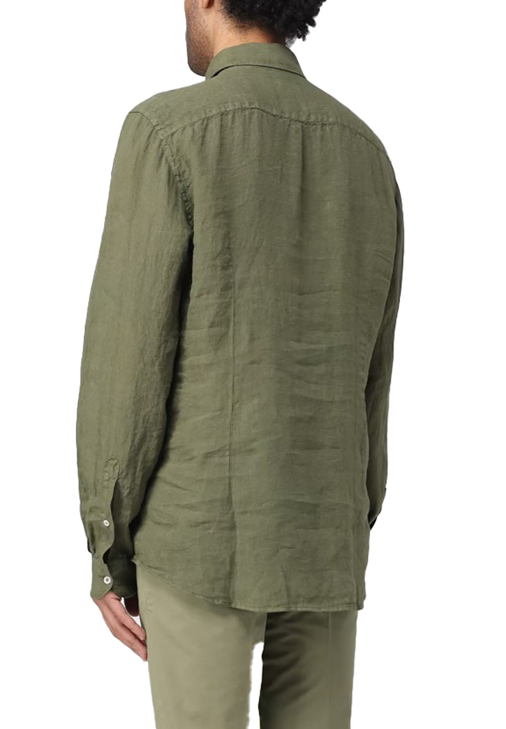  Fay Linen Shirt Militare Uomo - 3