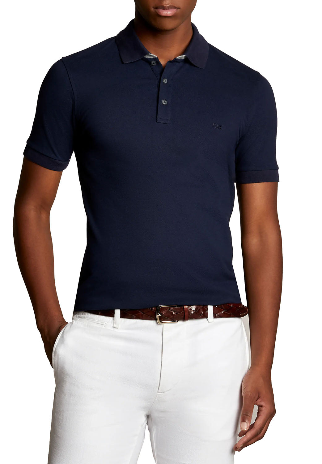  Fay Stretch Polo Navy Uomo - 2