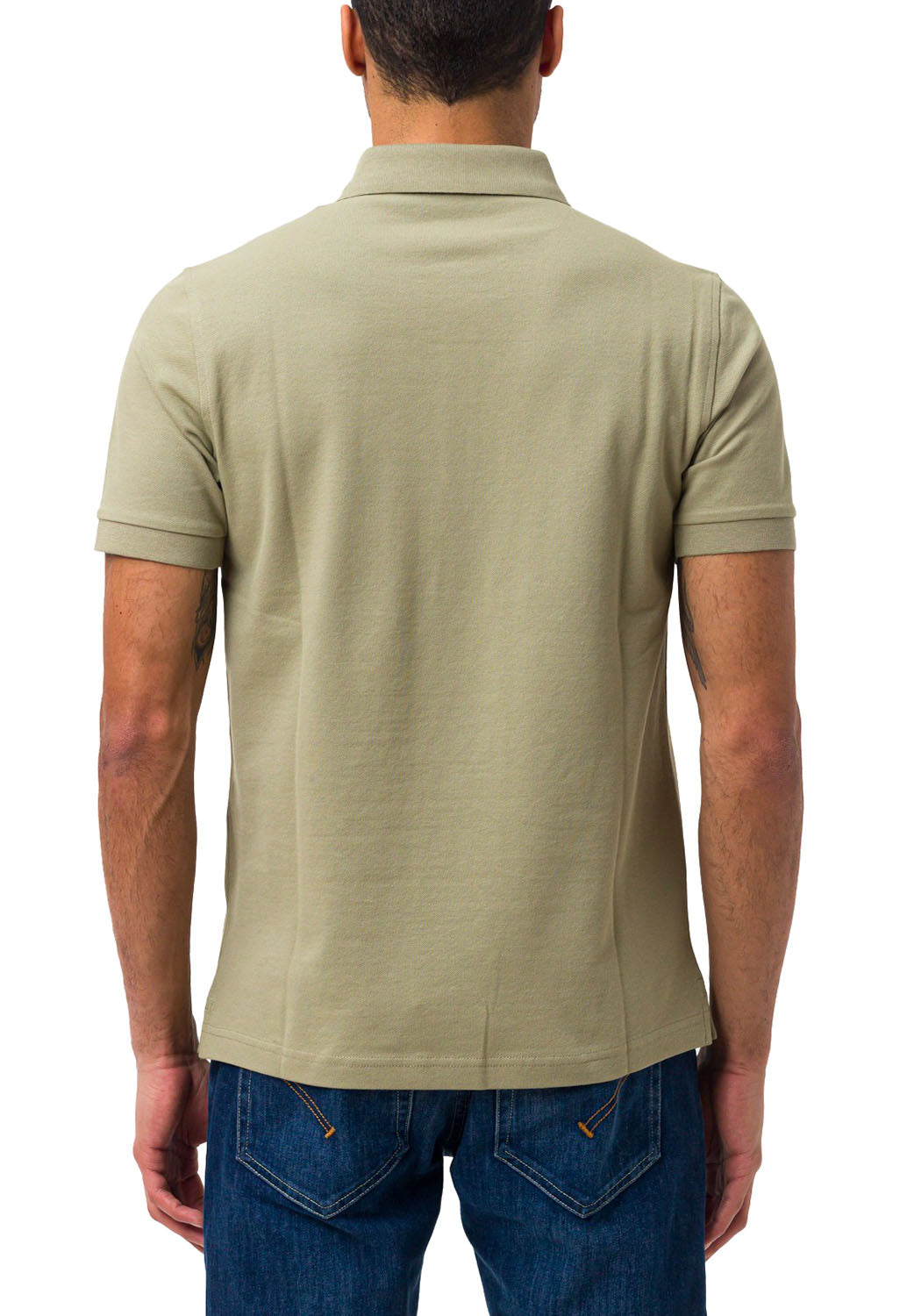  Fay Polo Stretch Khaki Uomo - 3