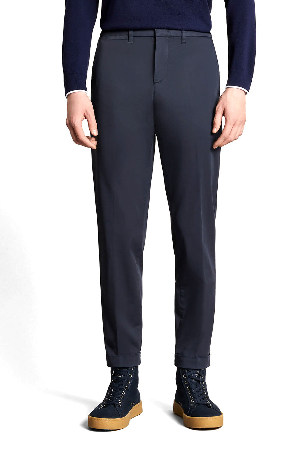  Fay Capri Trousers Navy Uomo - 2