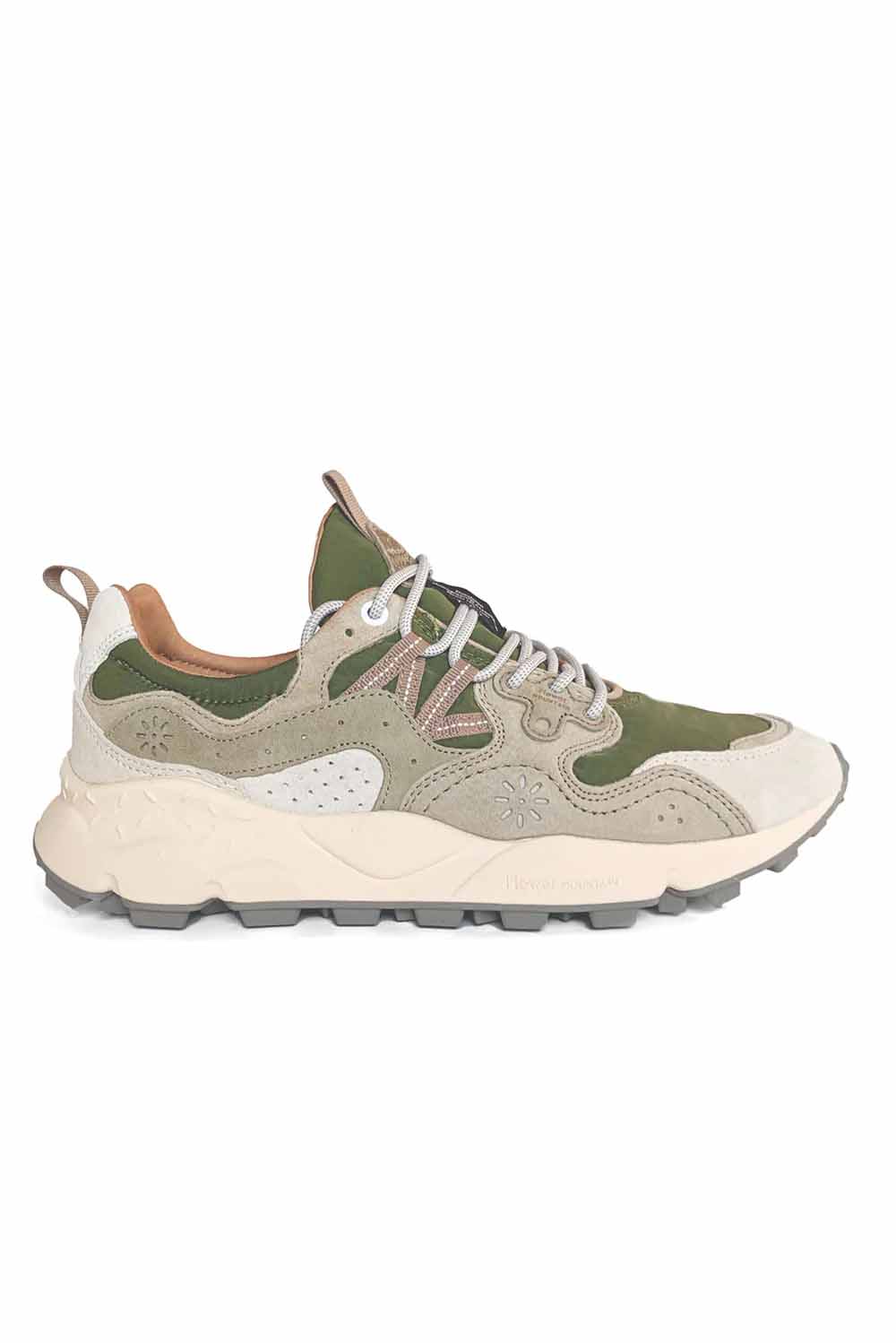  Flower Mountain Yamano 3 Sneakers Off Wht Military Green Uomo - 1