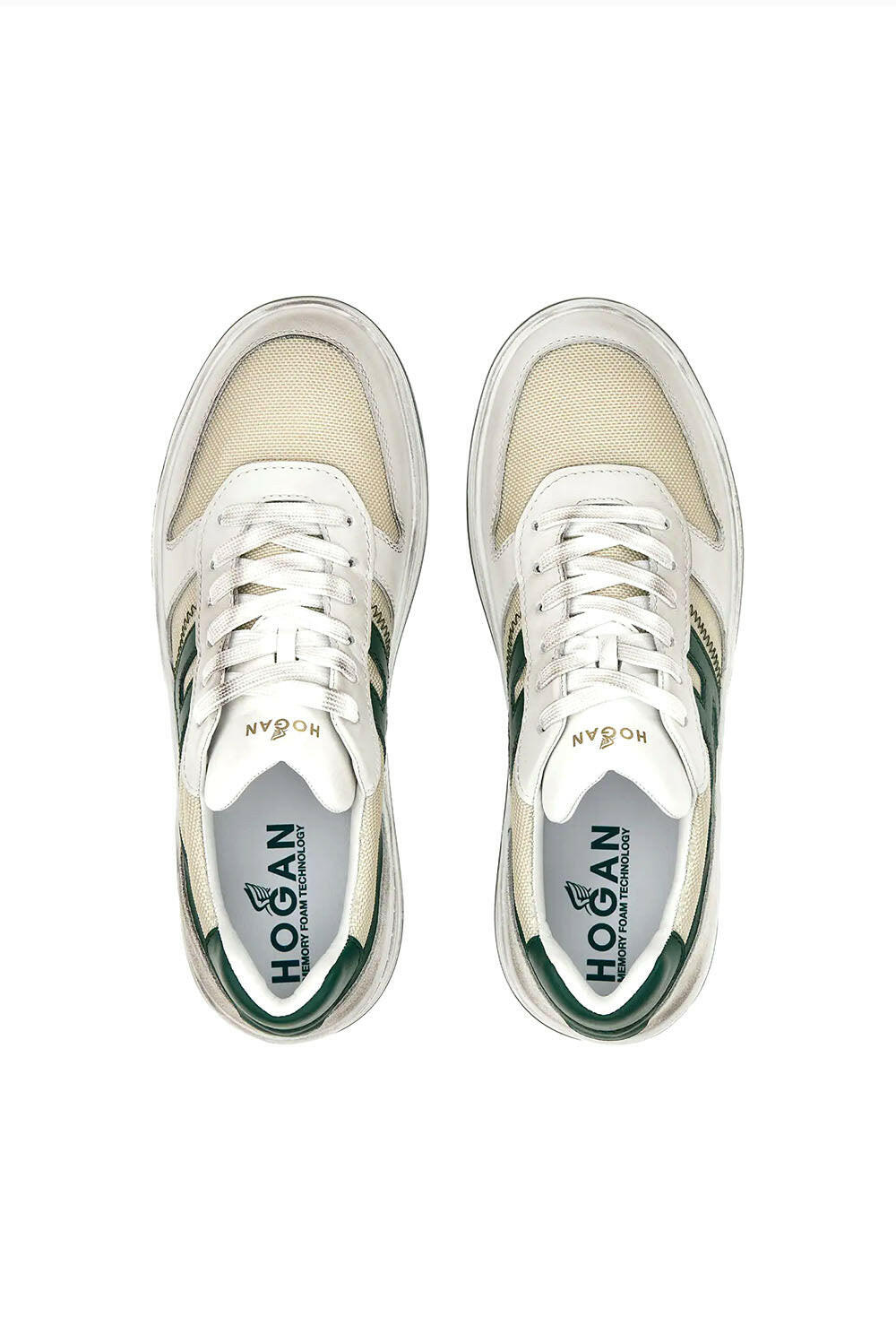  Hogan Sneakers H630 Verde Uomo - 4
