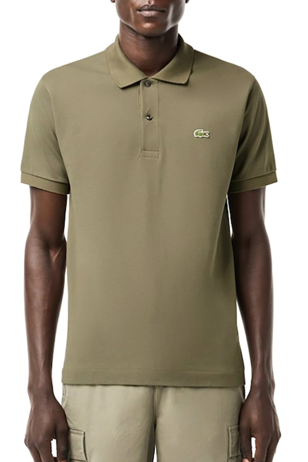  Lacoste Polo Pique' Khaki Uomo - 2