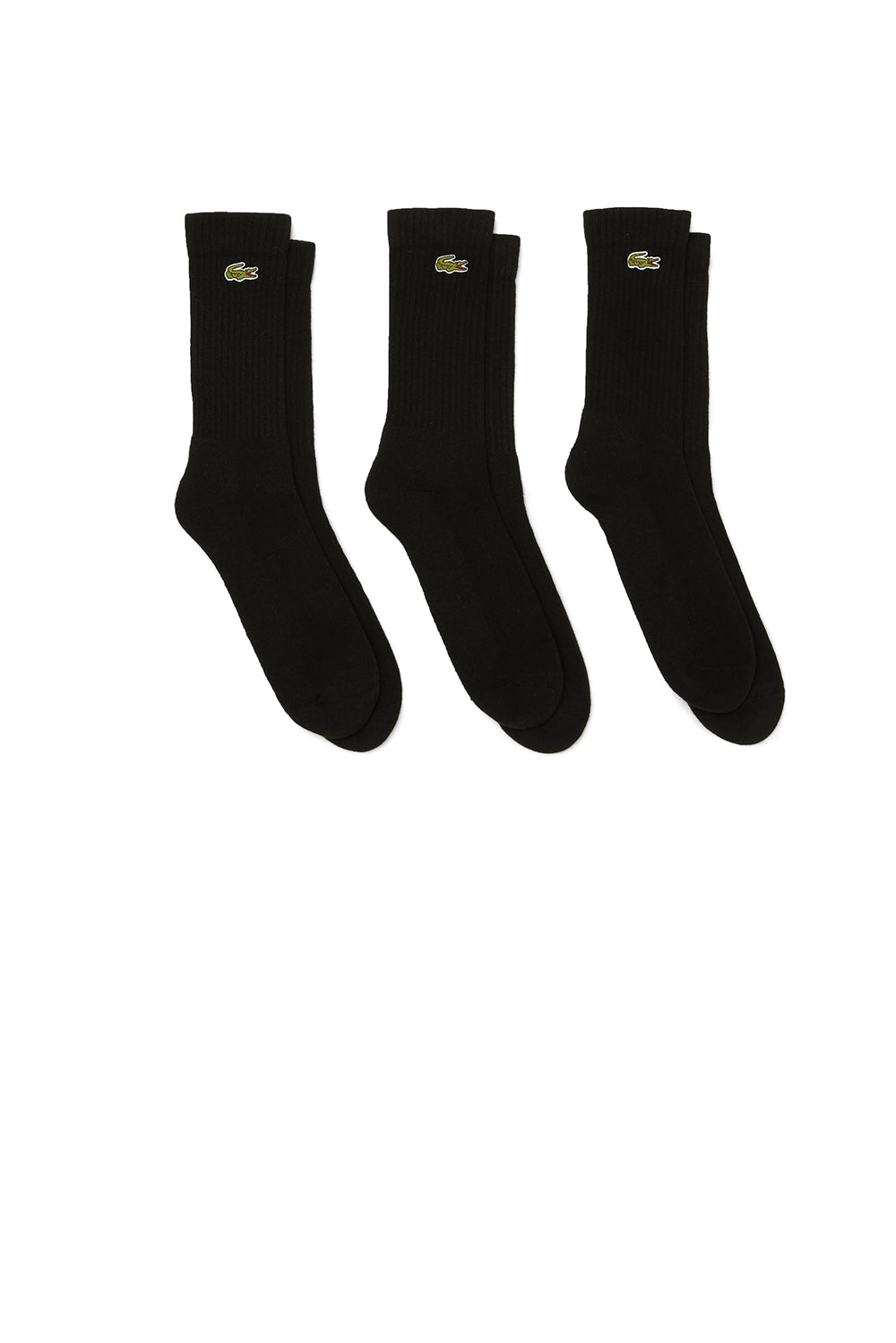  Lacoste Socks Pack Of Three Black Uomo - 1