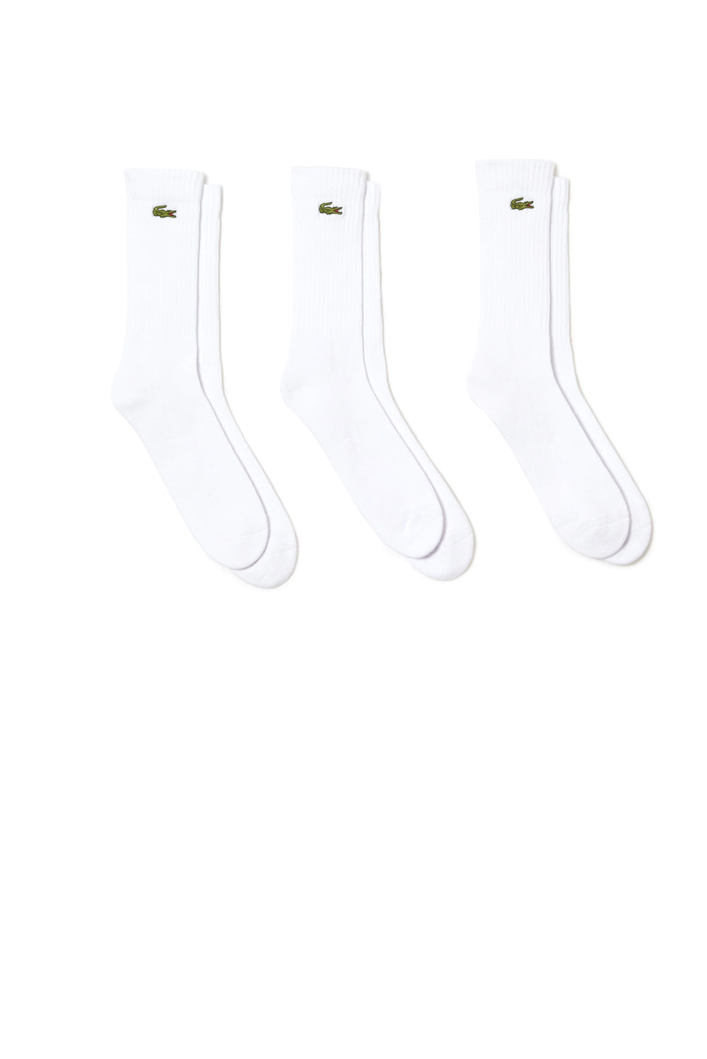  Lacoste Socks Pack Of Three White Uomo - 1