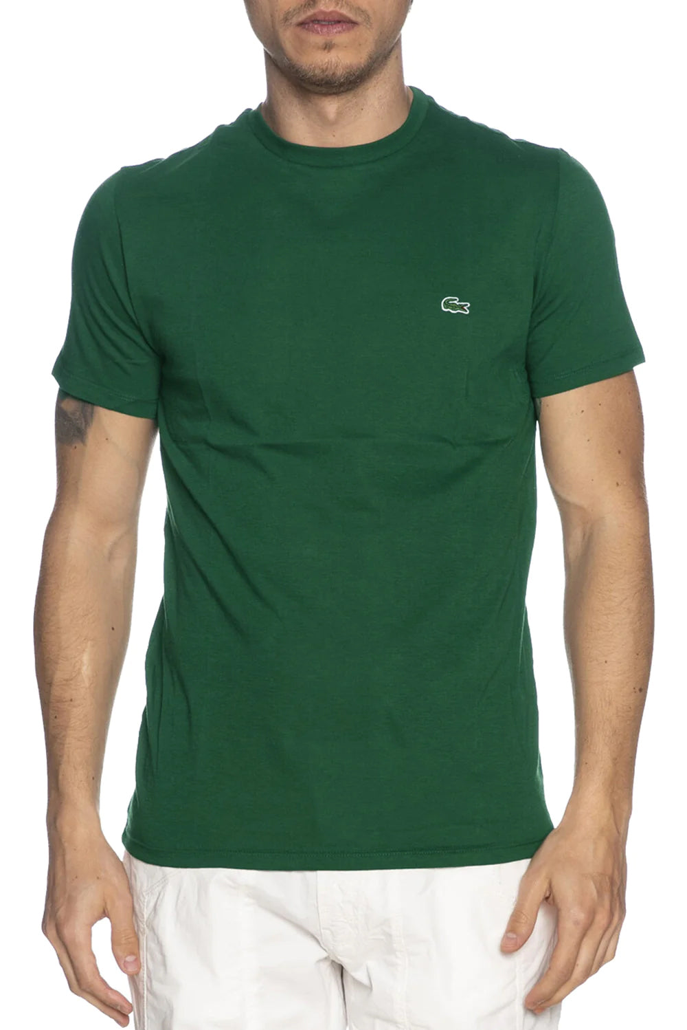  Lacoste T-shirt Classic Verde Uomo - 2