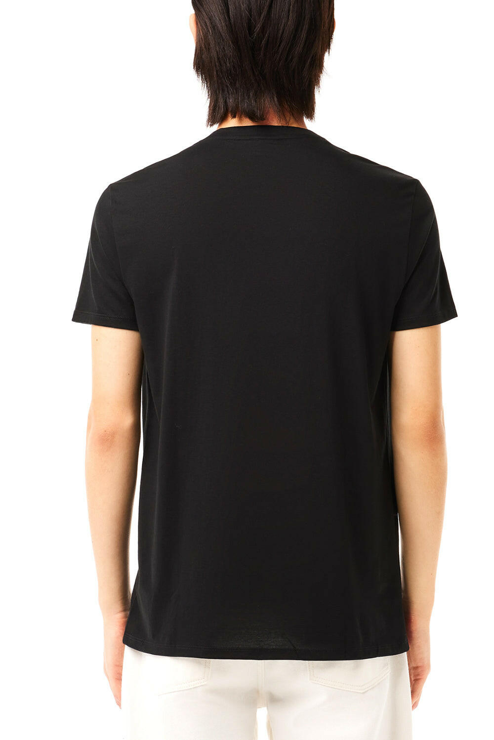  Lacoste T-shirt V Black Uomo - 3