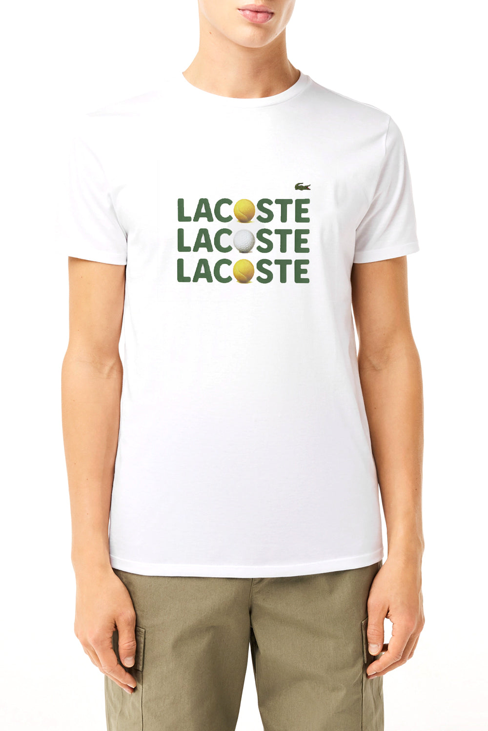  Lacoste Crew Neck T-shirt Uomo - 2