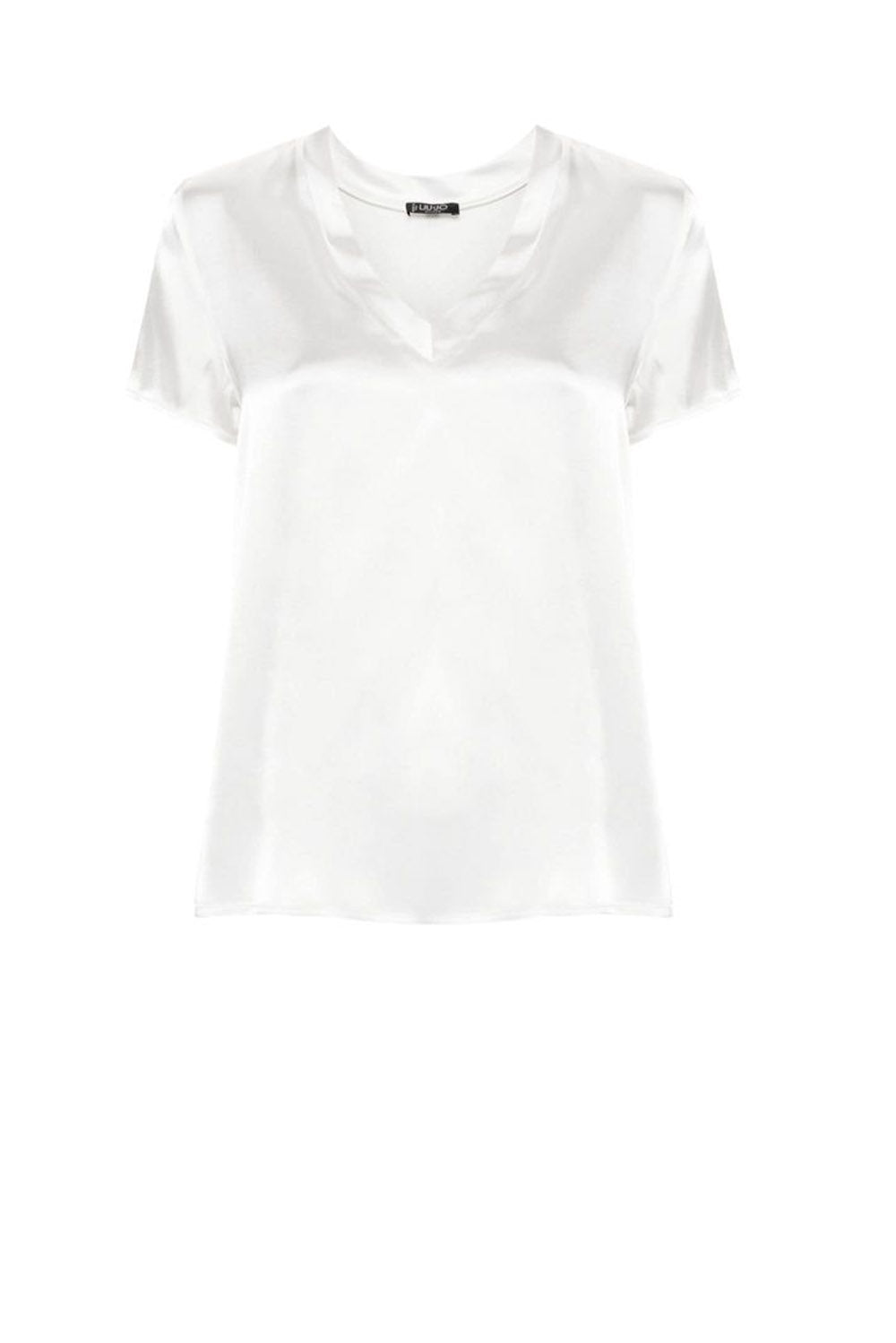  Liu Jo Satin Blouse White Woman - 1