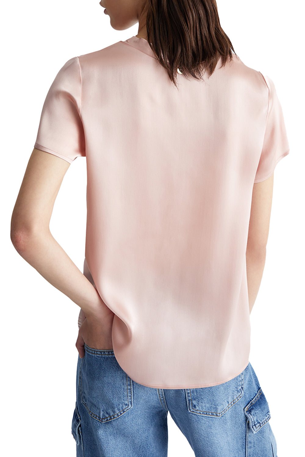  Liu Jo Satin Blouse Rosa Woman - 3