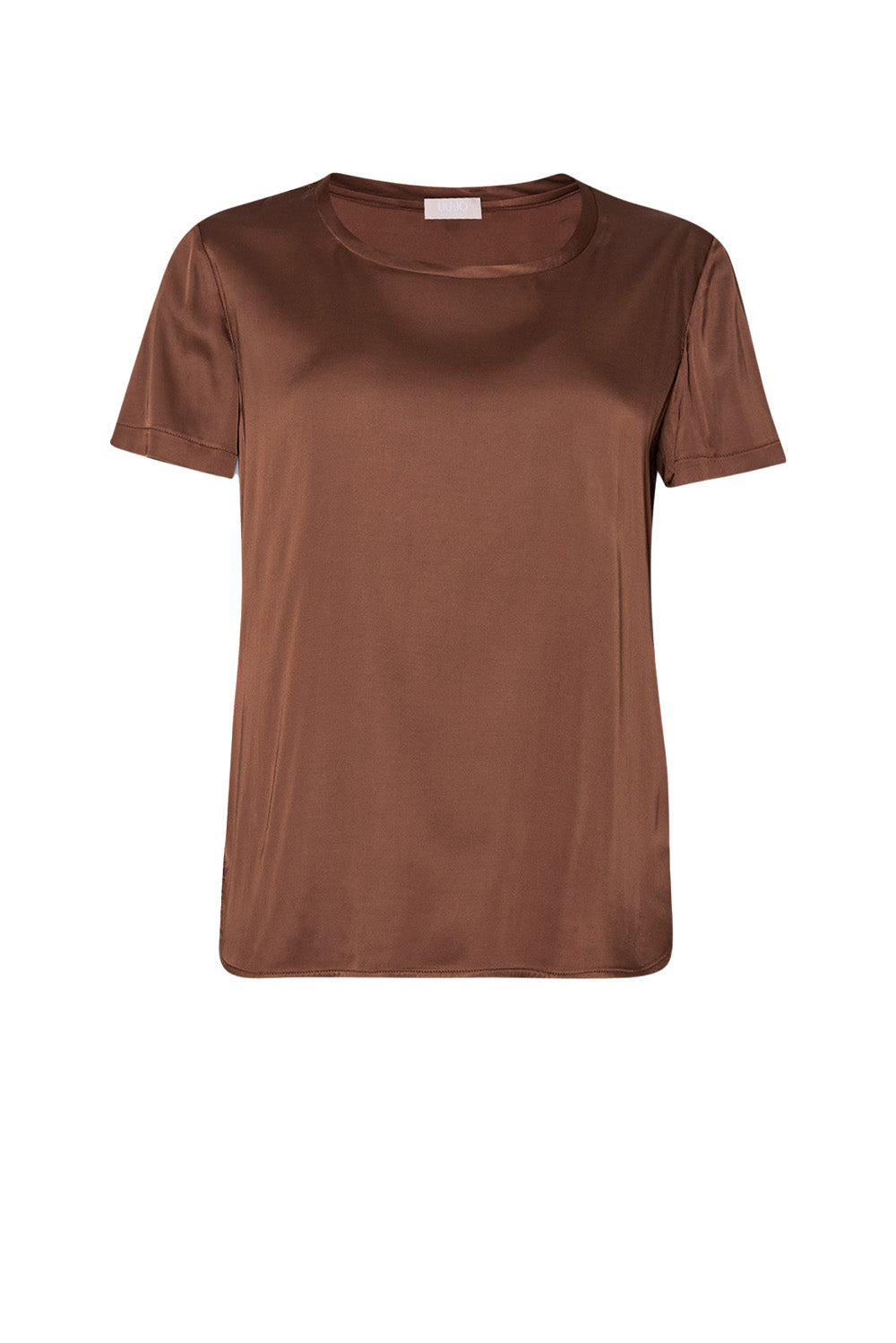  Liu Jo Satin T-shirt Biscotto Woman - 1